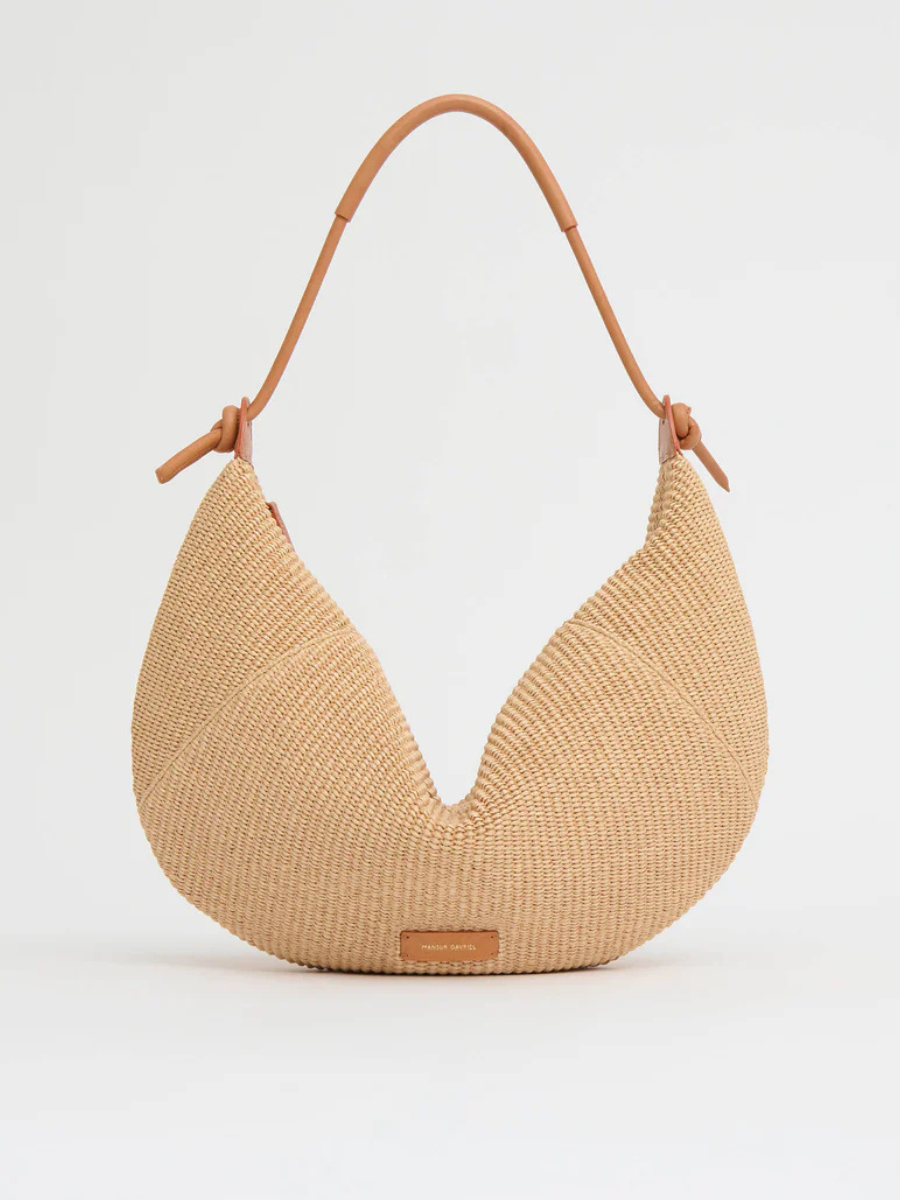 MANSUR GAVRIEL | RAFFIA FORTUNA SHOULDER BAG