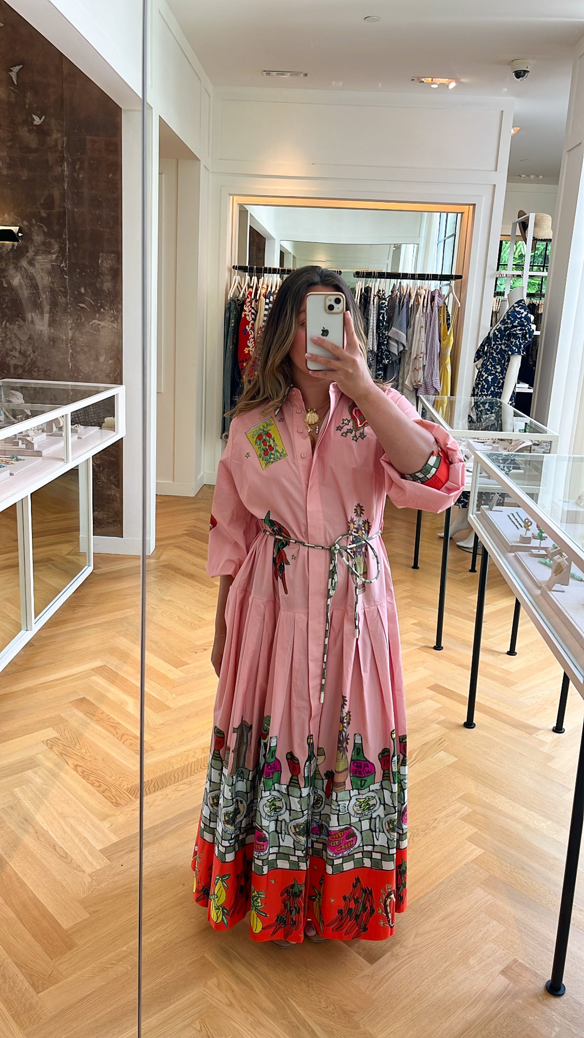 ALEMAIS | LONG SLEEVE CONTESSA SHIRTDRESS