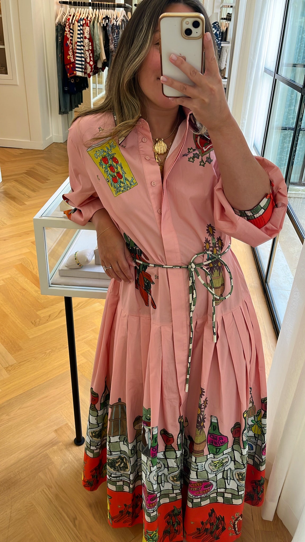 ALEMAIS | LONG SLEEVE CONTESSA SHIRTDRESS
