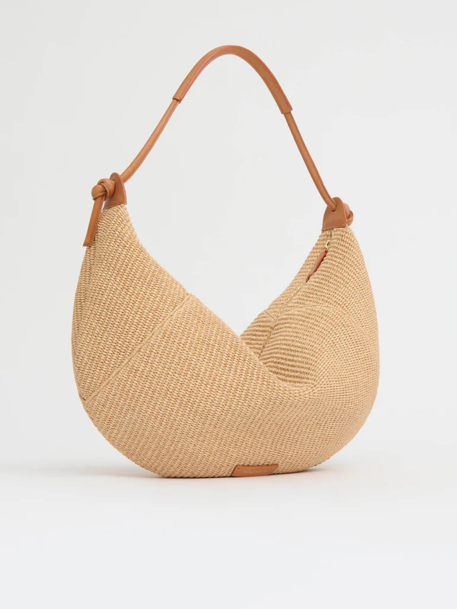 MANSUR GAVRIEL | RAFFIA FORTUNA SHOULDER BAG