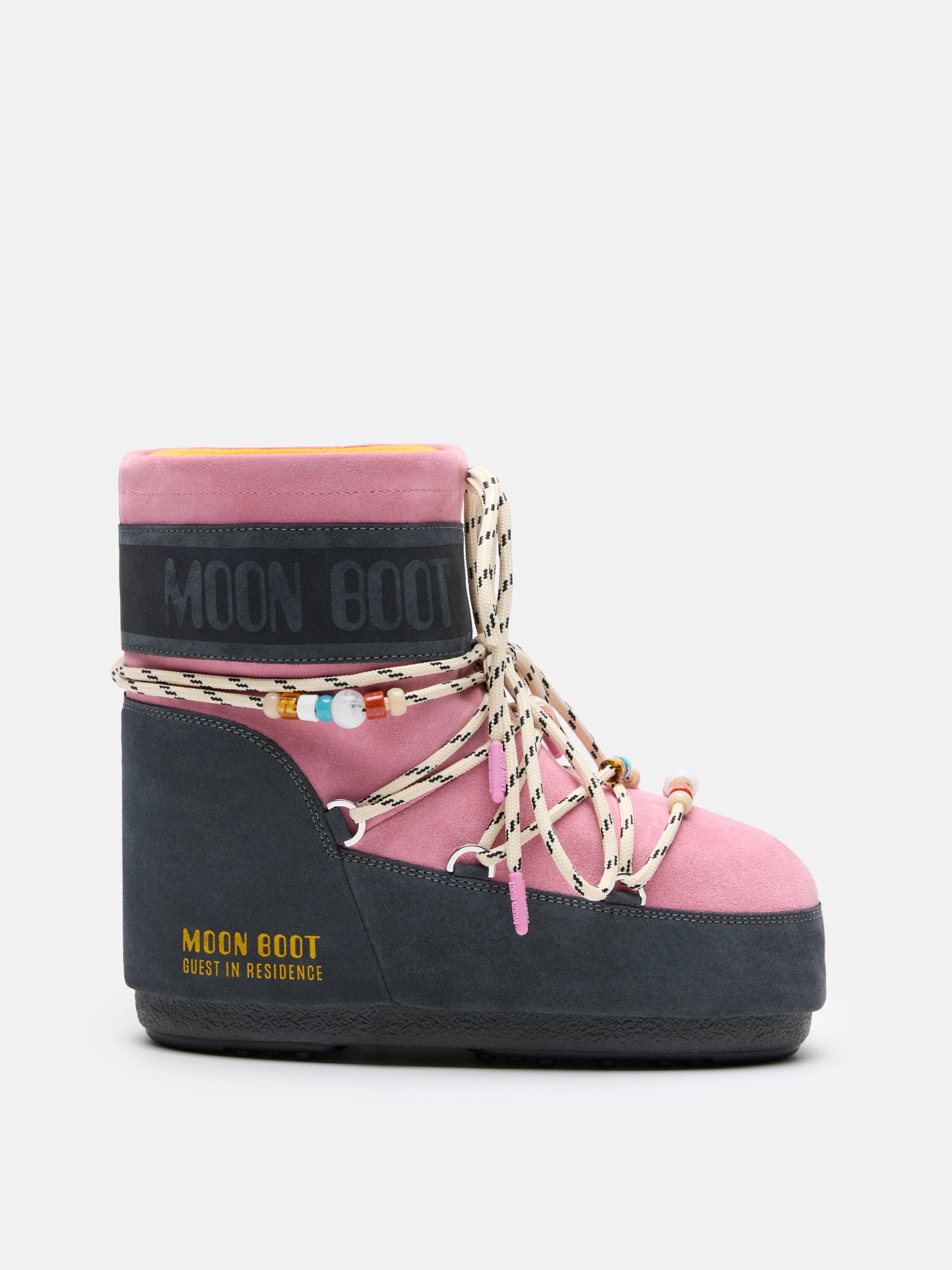 MOON BOOT x GUEST IN RESIDENCE | ICON LOW SUEDE BEAD BOOTS