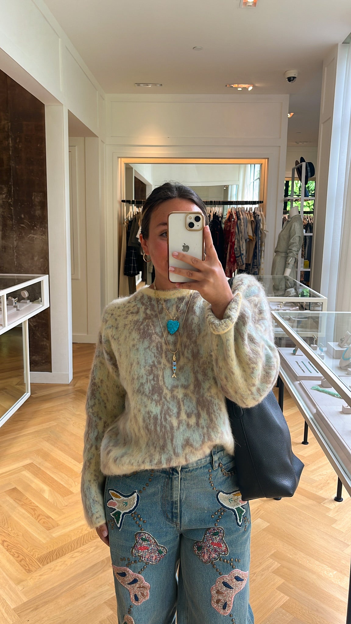 FORTE FORTE | LONG SLEEVE ALPACA JACQUARD SWEATER