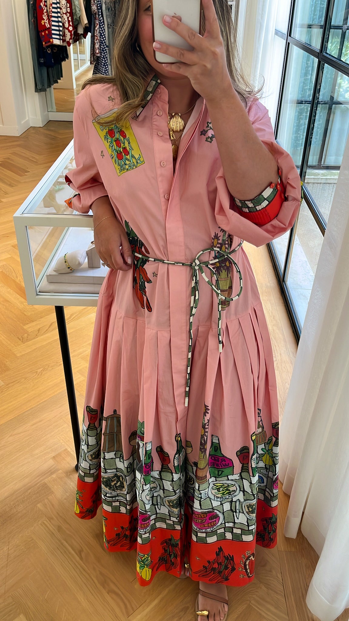 ALEMAIS | LONG SLEEVE CONTESSA SHIRTDRESS
