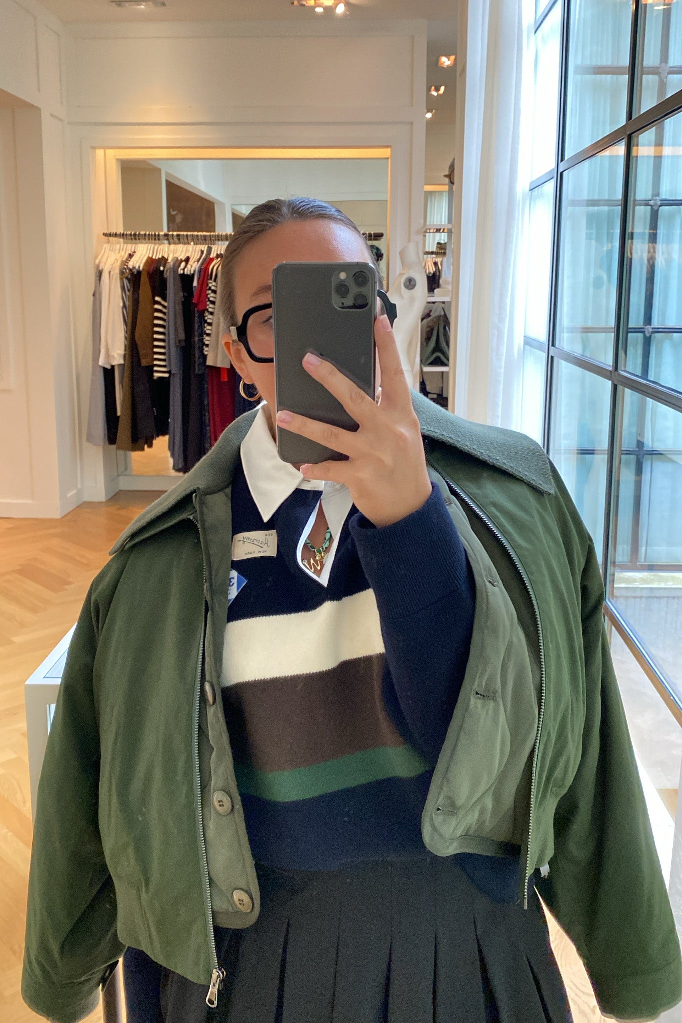 SEA NY | LONG SLEEVE ARTHUR VARSITY KNIT RUGBY SHIRT