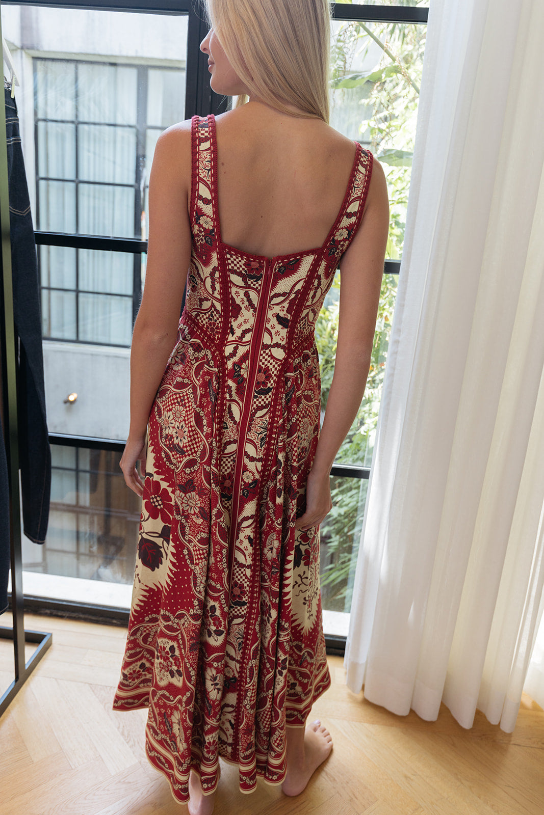 ALEMAIS |PRINTED KENNY MIDI DRESS | WOMEN'S LUXURY DESIGNER CLOTHING, SHOES, HANDBAGS & JEWELRY | POOLESHOP CHARLOTTE, NC