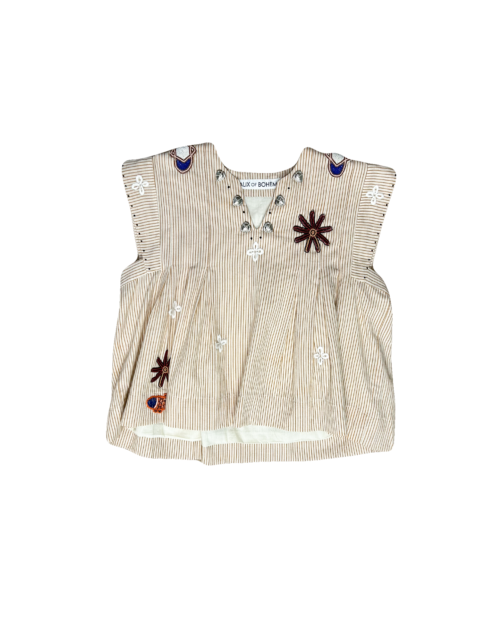 ALIX OF BOHEMIA | SLEEVELESS NADINE CEDAR COIN TOP