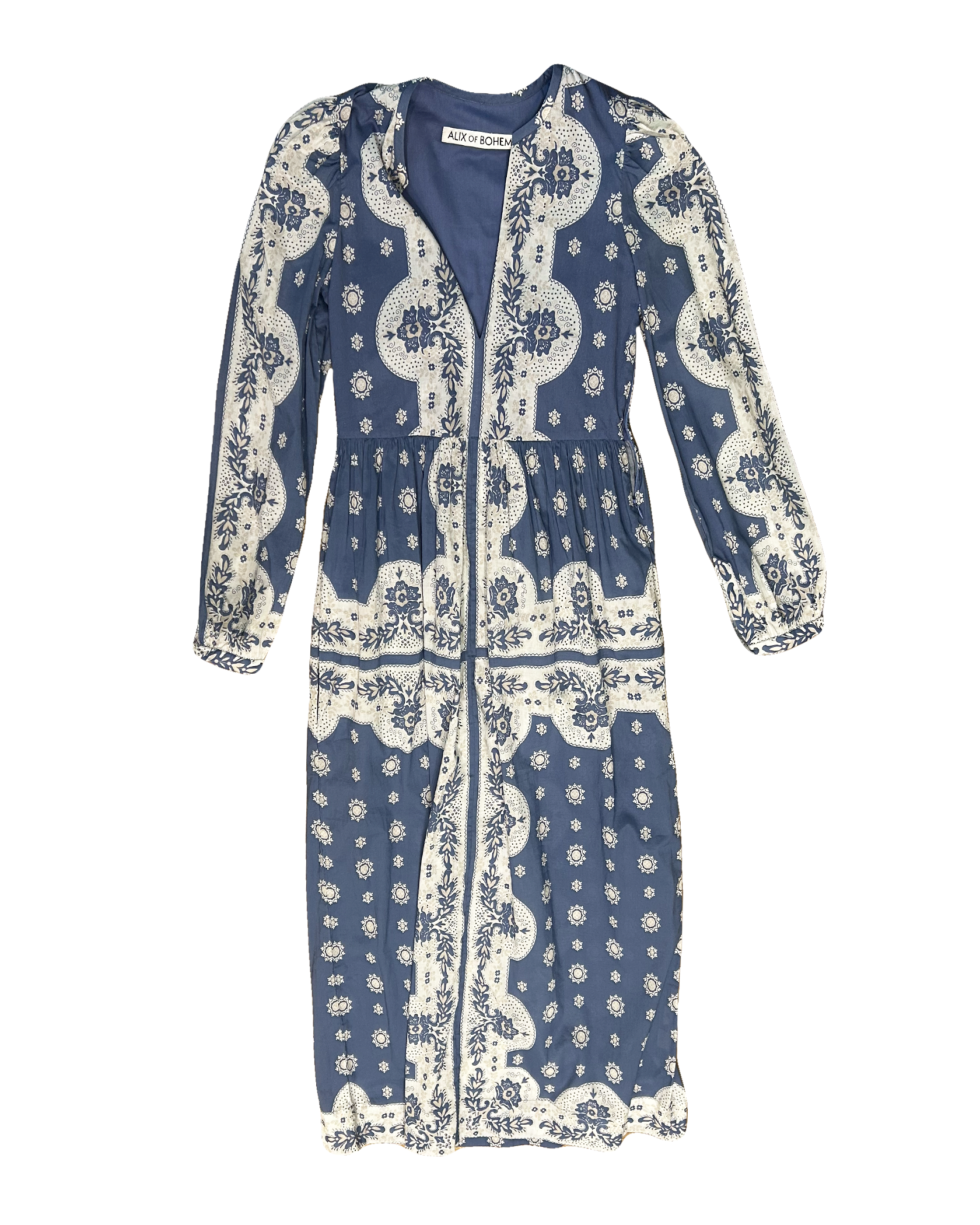 ALIX OF BOHEMIA | LONG SLEEVE WINIFRED MARINA BANDANA DRESS