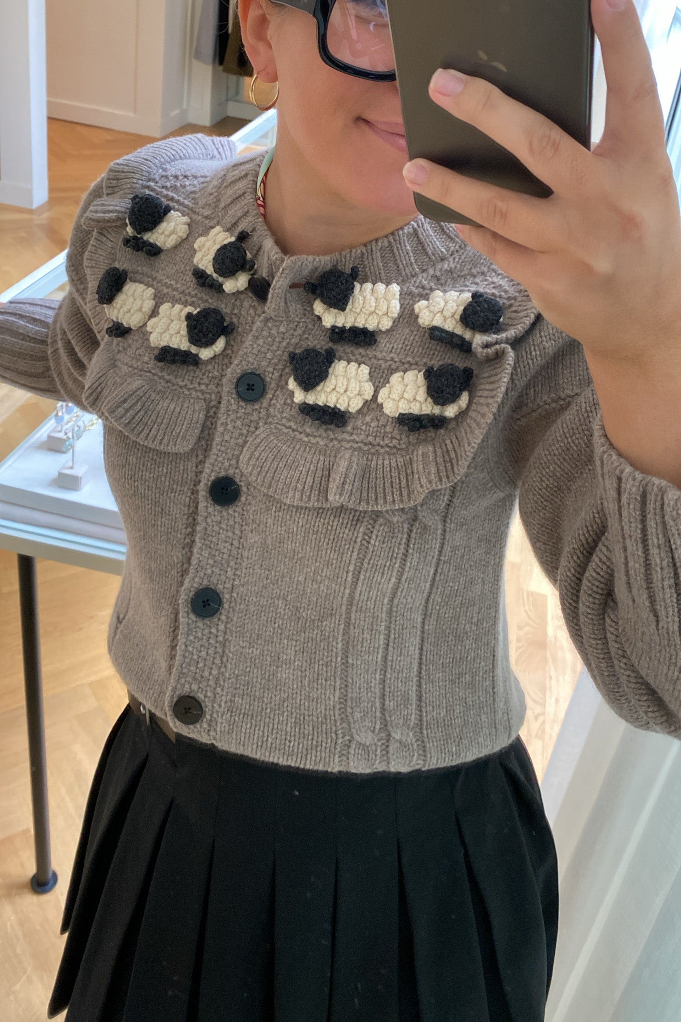 SEA NY | SHEEP CROCHET CARDIGAN