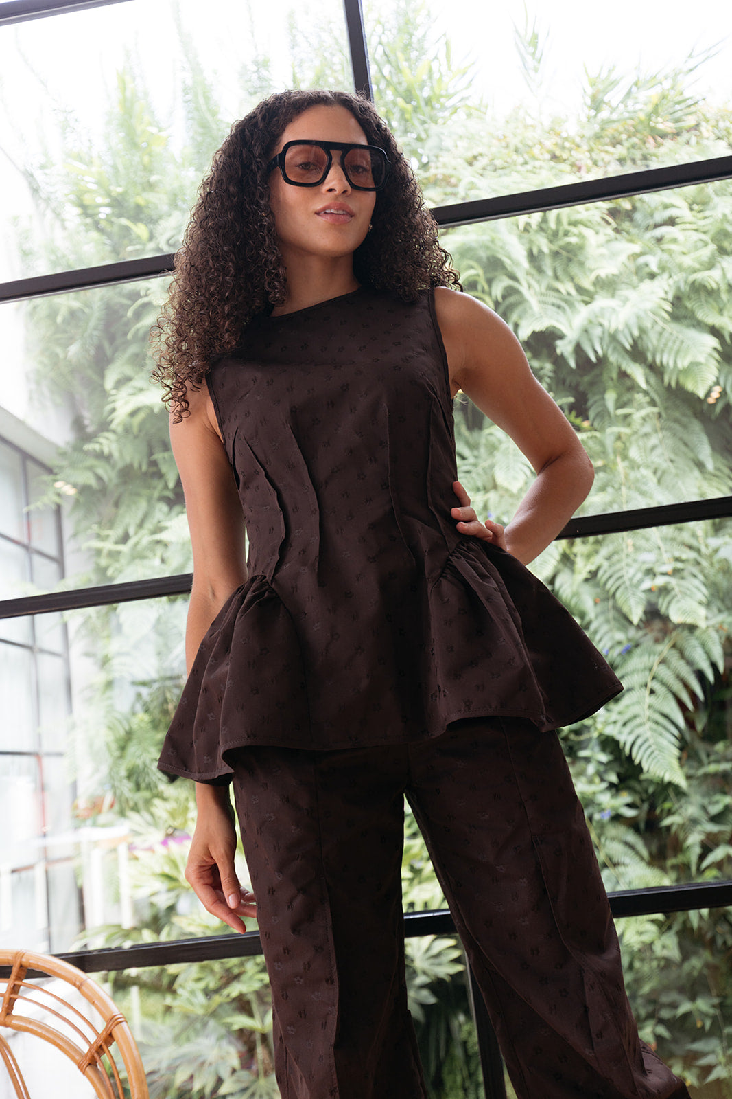 CECILIE BAHNSEN | IRIS JACQUARD CBDAIMI TOP