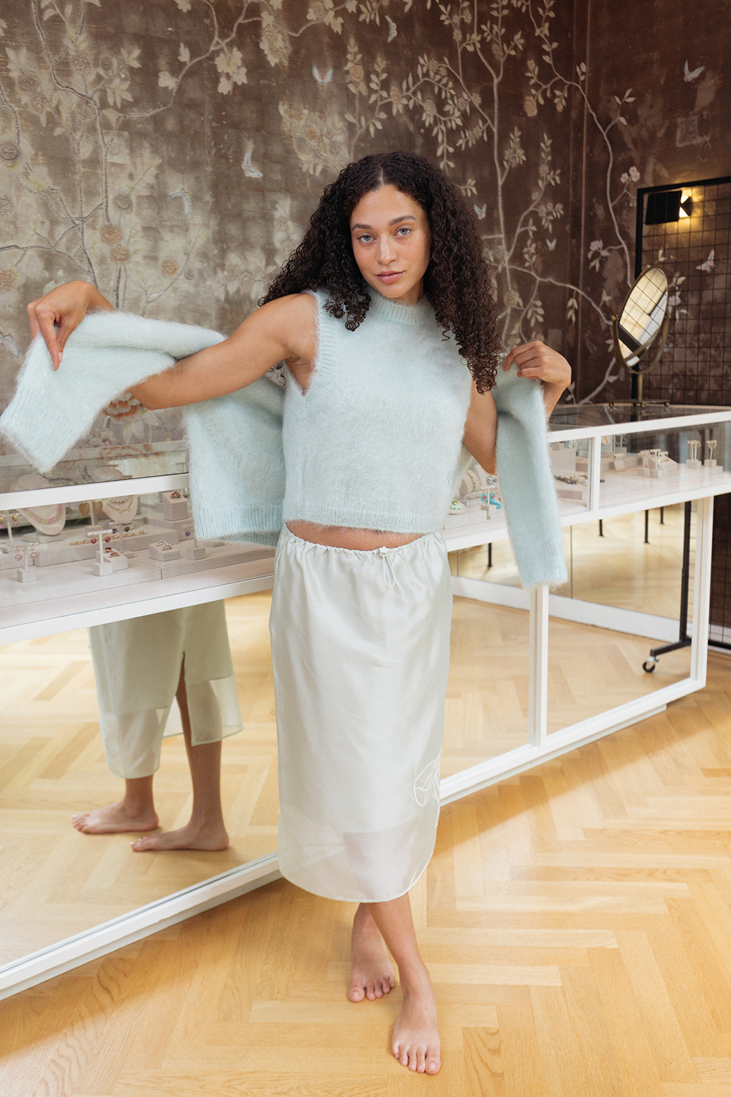 CECILIE BAHNSEN | MOHAIR KNIT VEST