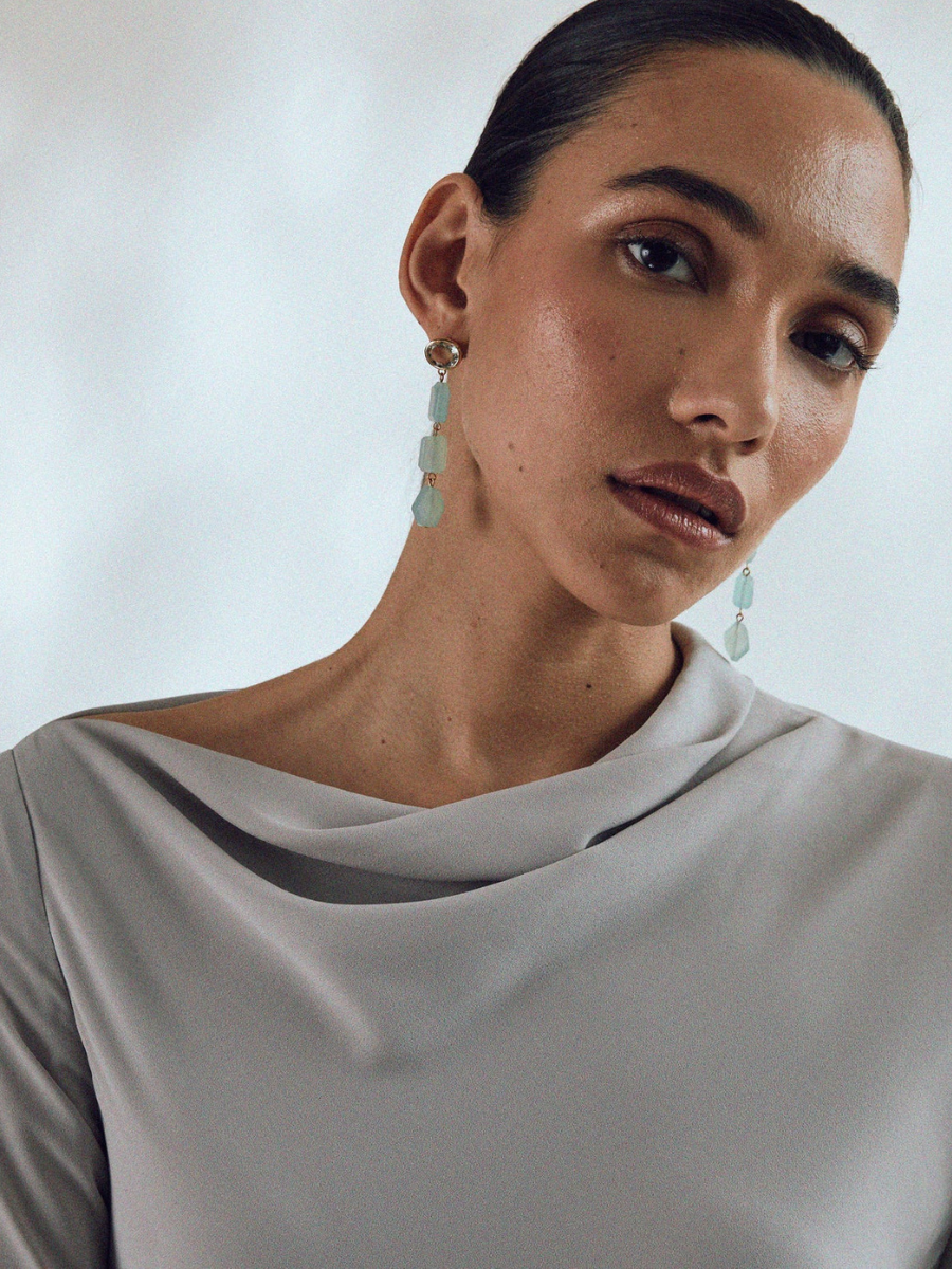 LIZZIE FORTUNATO | SEA GRASS EARRINGS