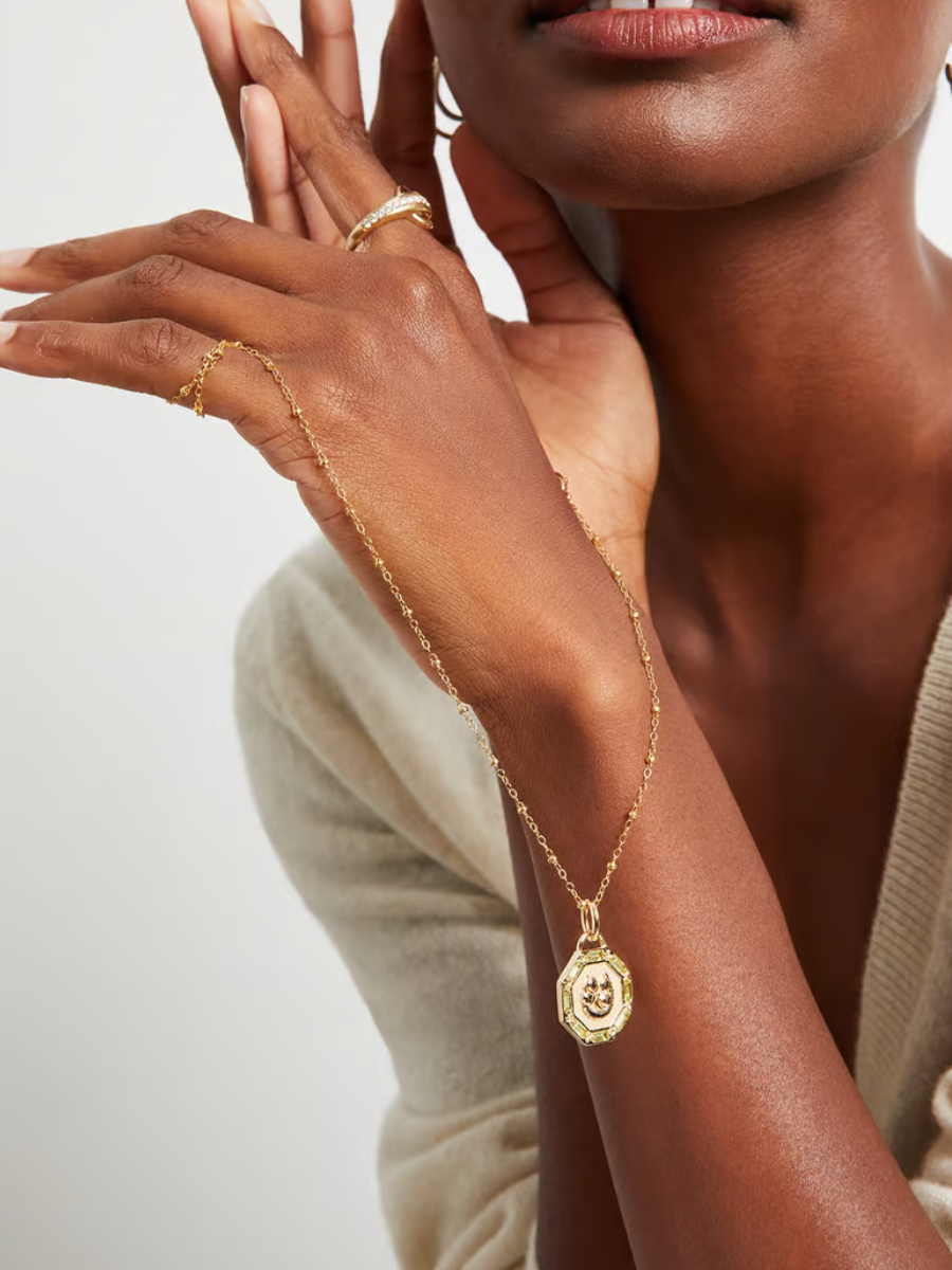 JANE WIN | LUCKY PETITE EMBELLISHED COIN