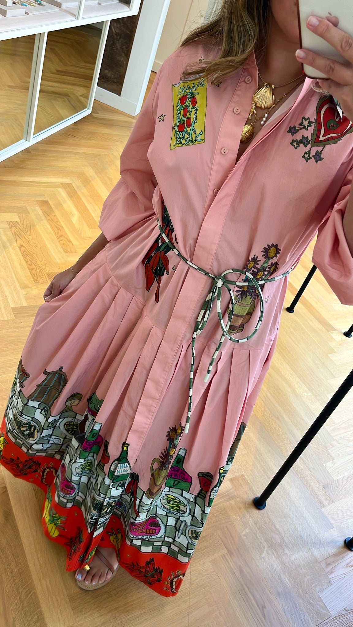 ALEMAIS | LONG SLEEVE CONTESSA SHIRTDRESS