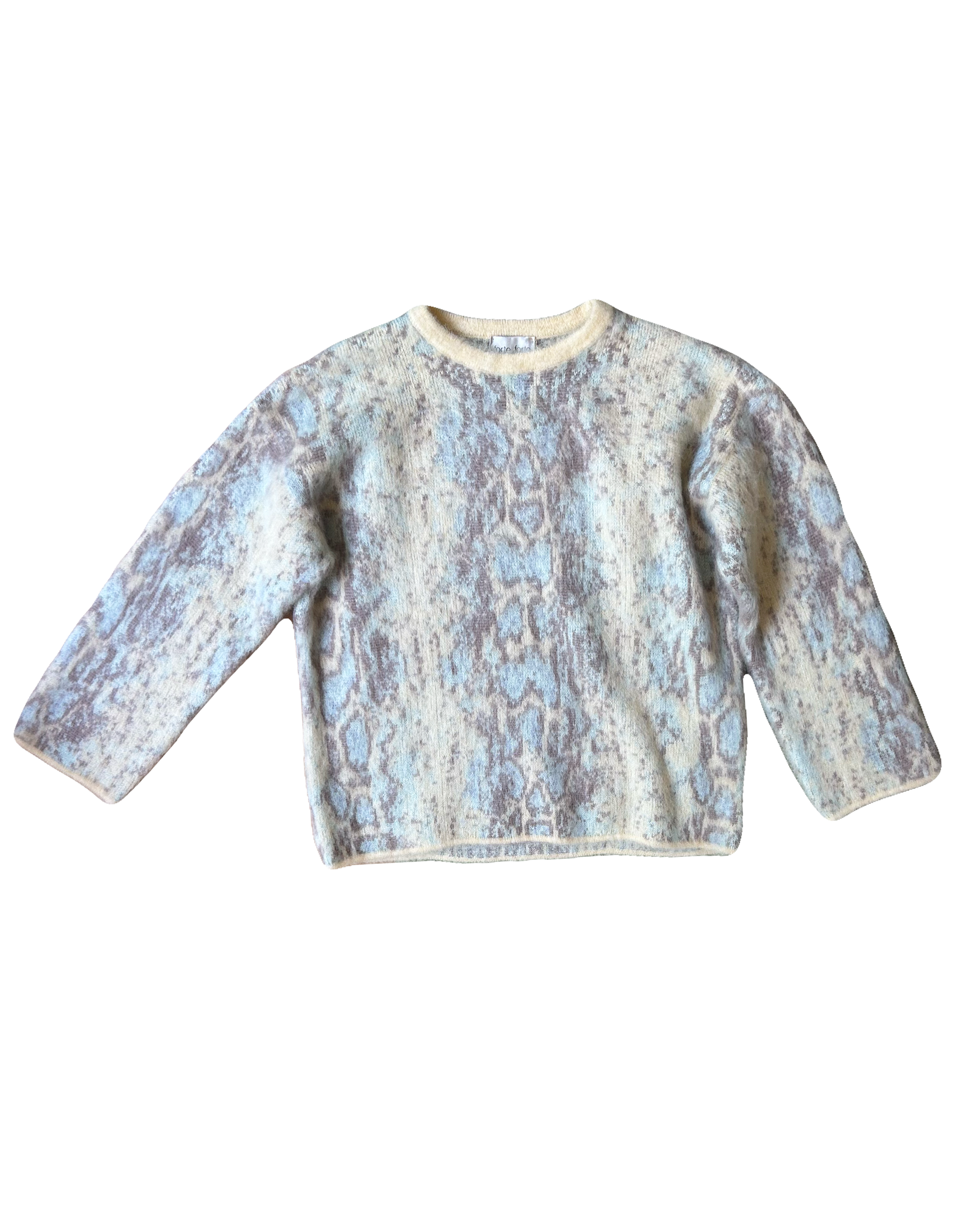FORTE FORTE | LONG SLEEVE ALPACA JACQUARD SWEATER