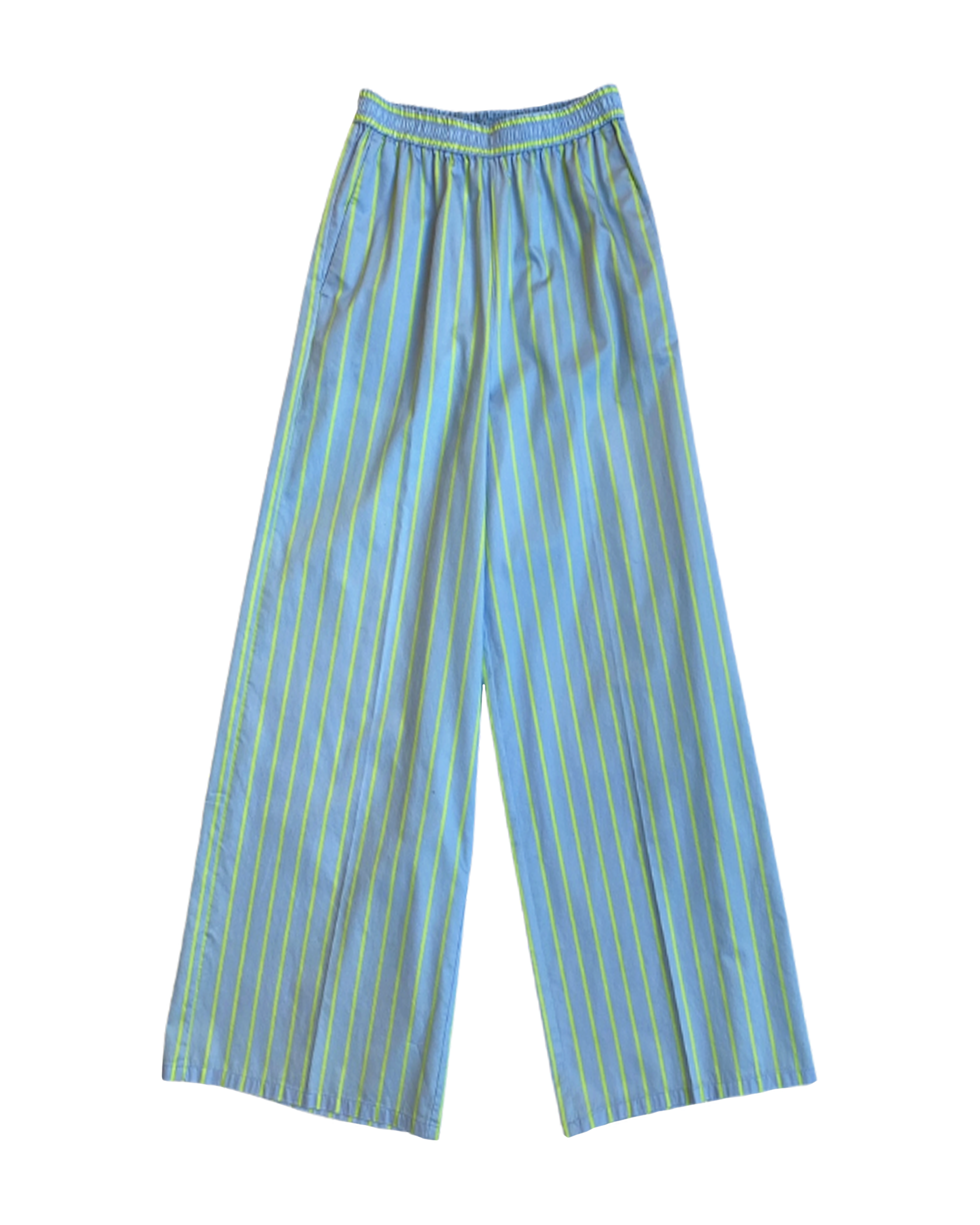 FORTE FORTE | SATIN STRIPE WIDE LEG PANTS