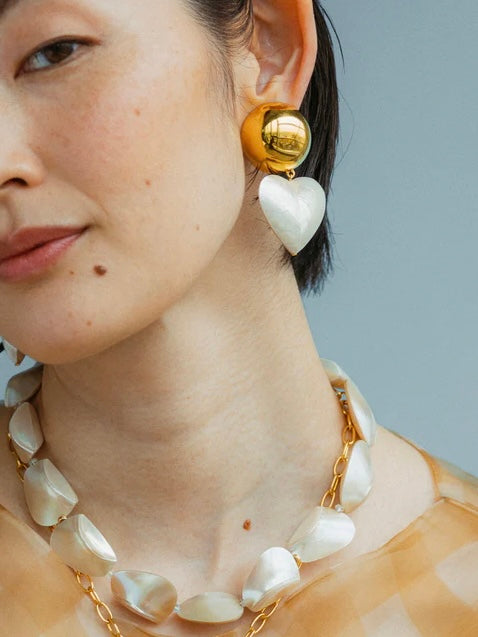 LIZZIE FORTUNATO | RODAN HEART EARRINGS