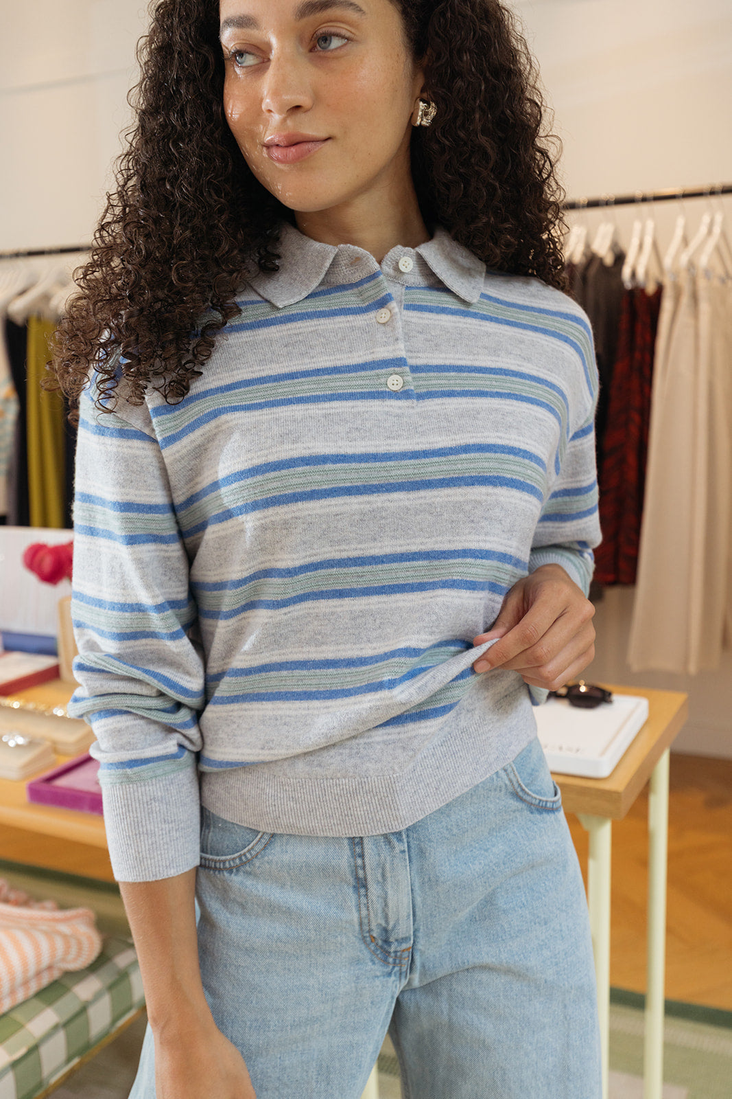GUEST IN RESIDENCE | COLLEGIATE STRIPE POLO
