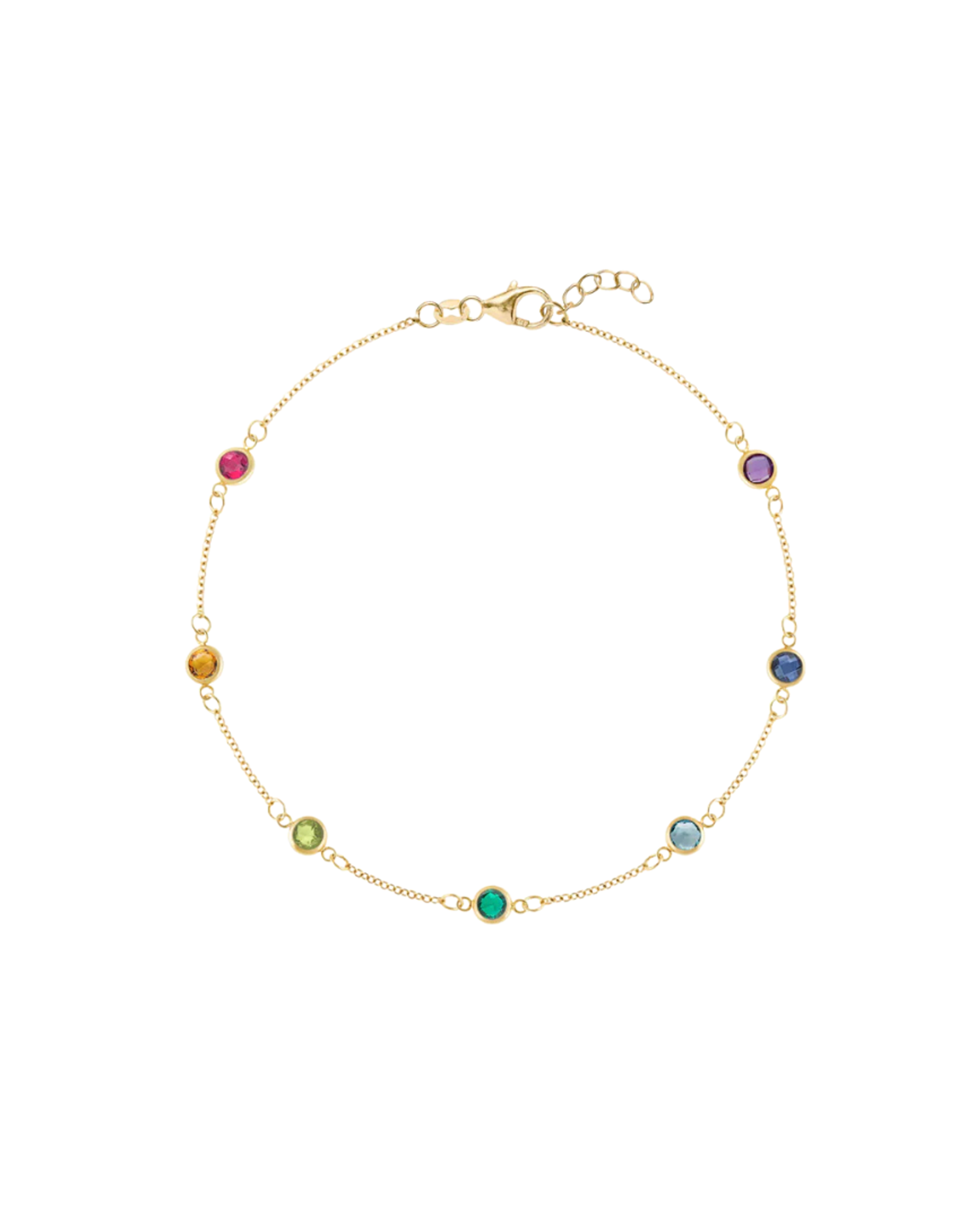 HENRI NOEL | RAINBOW SAPPHIRE DIAMOND BY THE INCH BRACELET