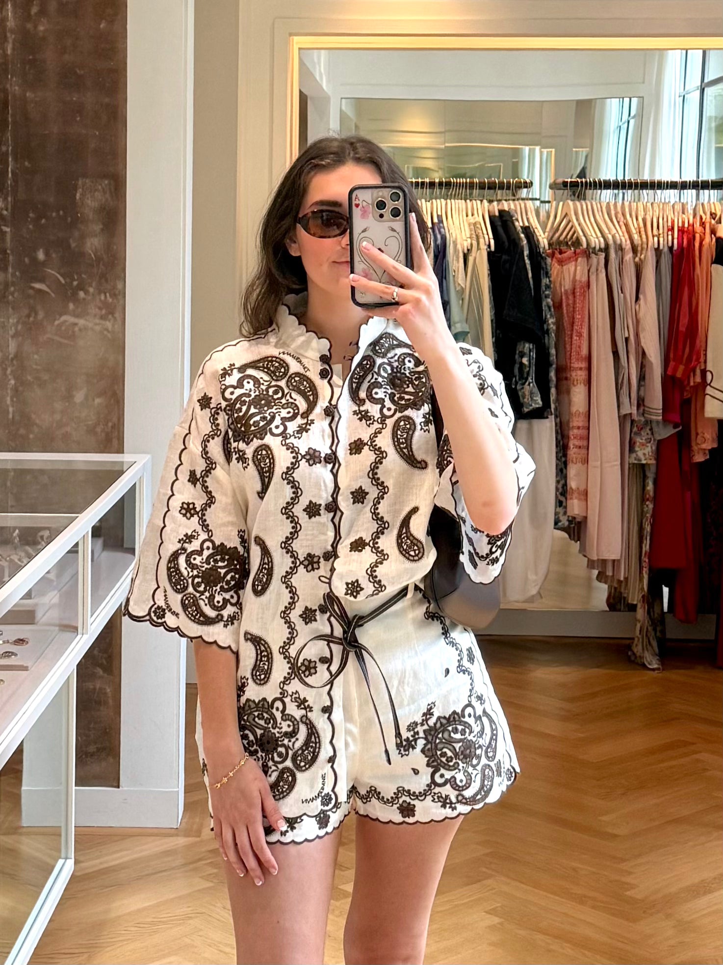 ZIMMERMANN | ASCENSION EMBROIDERED SHIRT