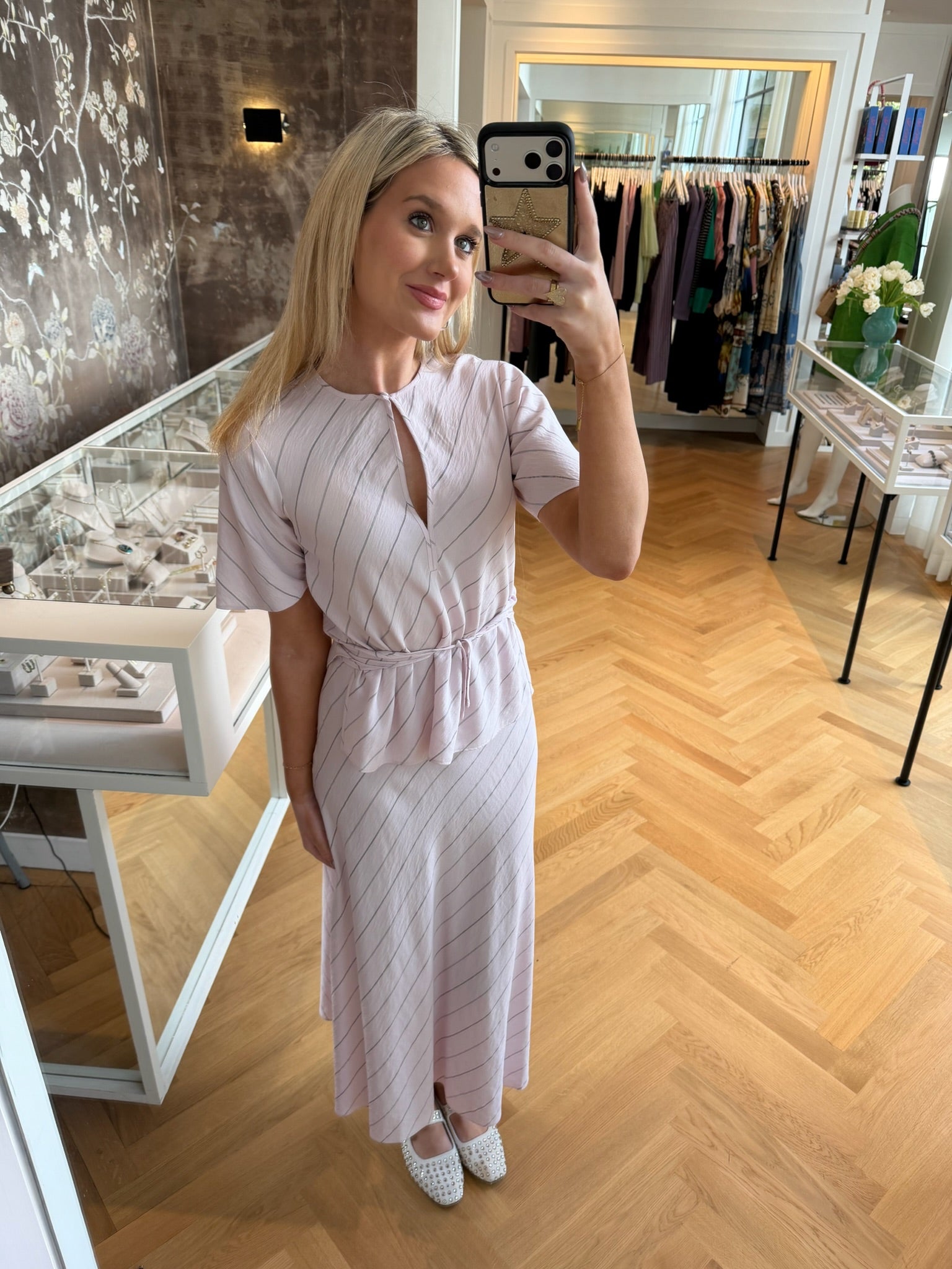 PSWL | PINSTRIPE TASHA TOP