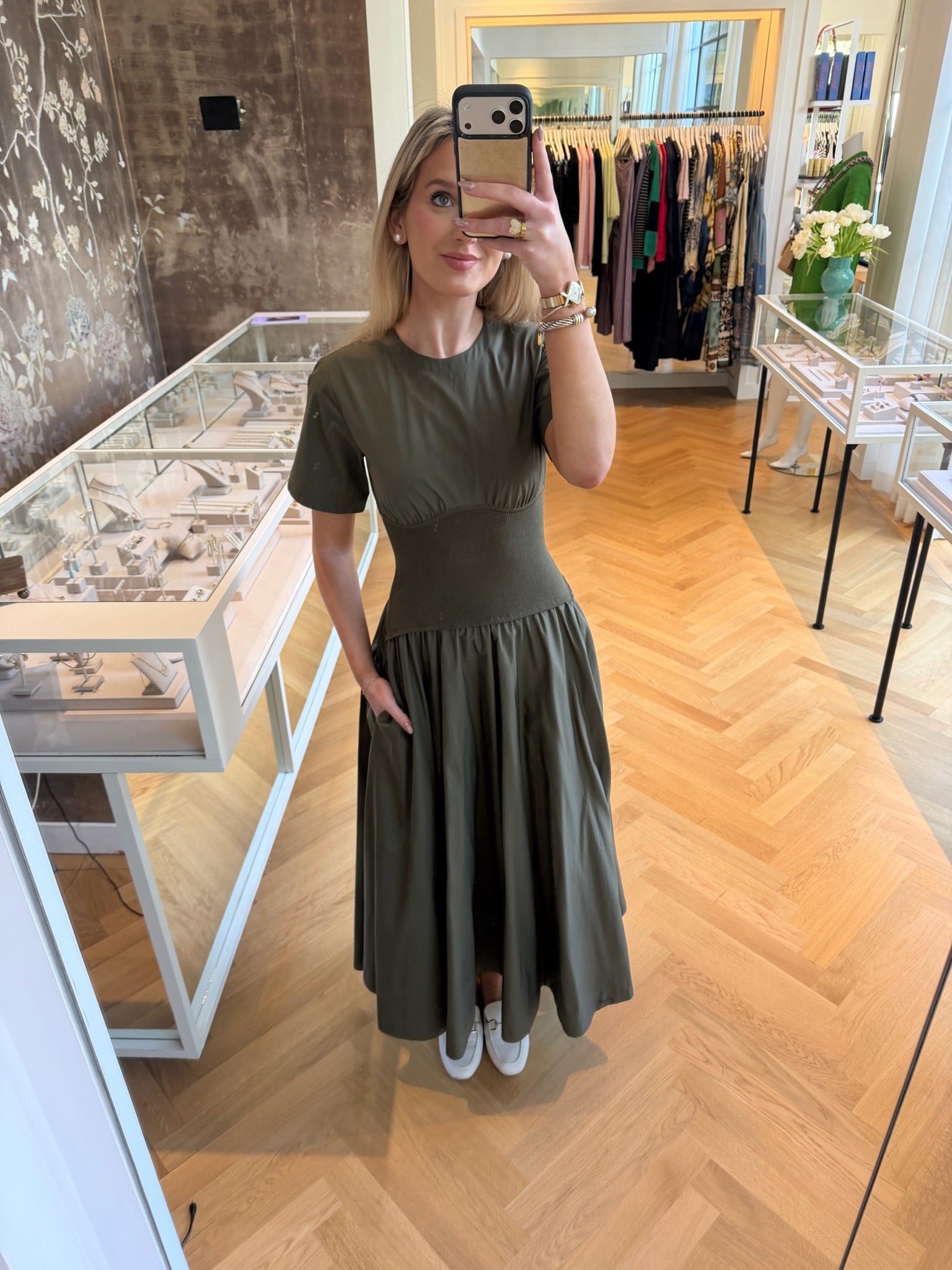 SIMKHAI | WRENNA MIDI DRESS