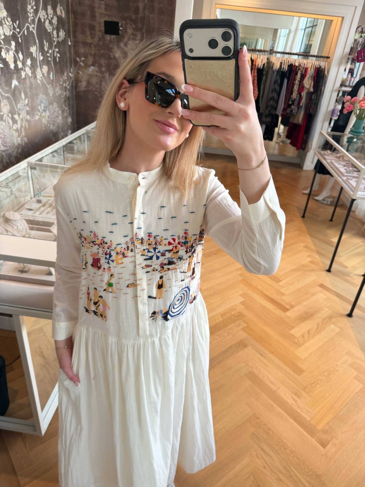 MII | HAND EMBROIDERED MIDI DRESS