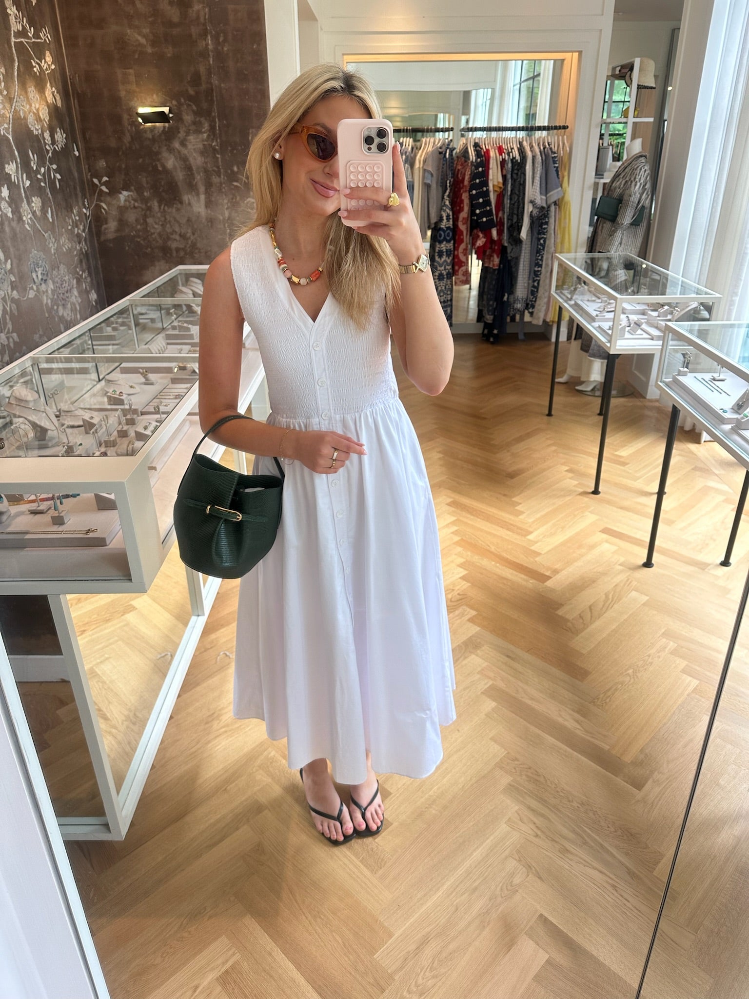 LA LIGNE | SLEEVELESS COTTON POPLIN MAEVA DRESS