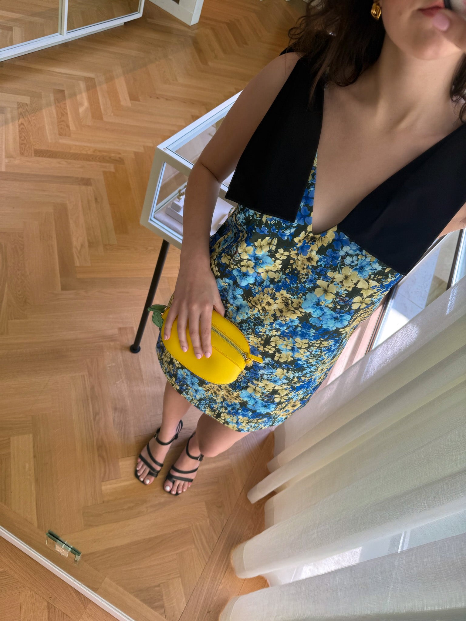 KIKA VARGAS | TWILL FRANCES SHORT DRESS