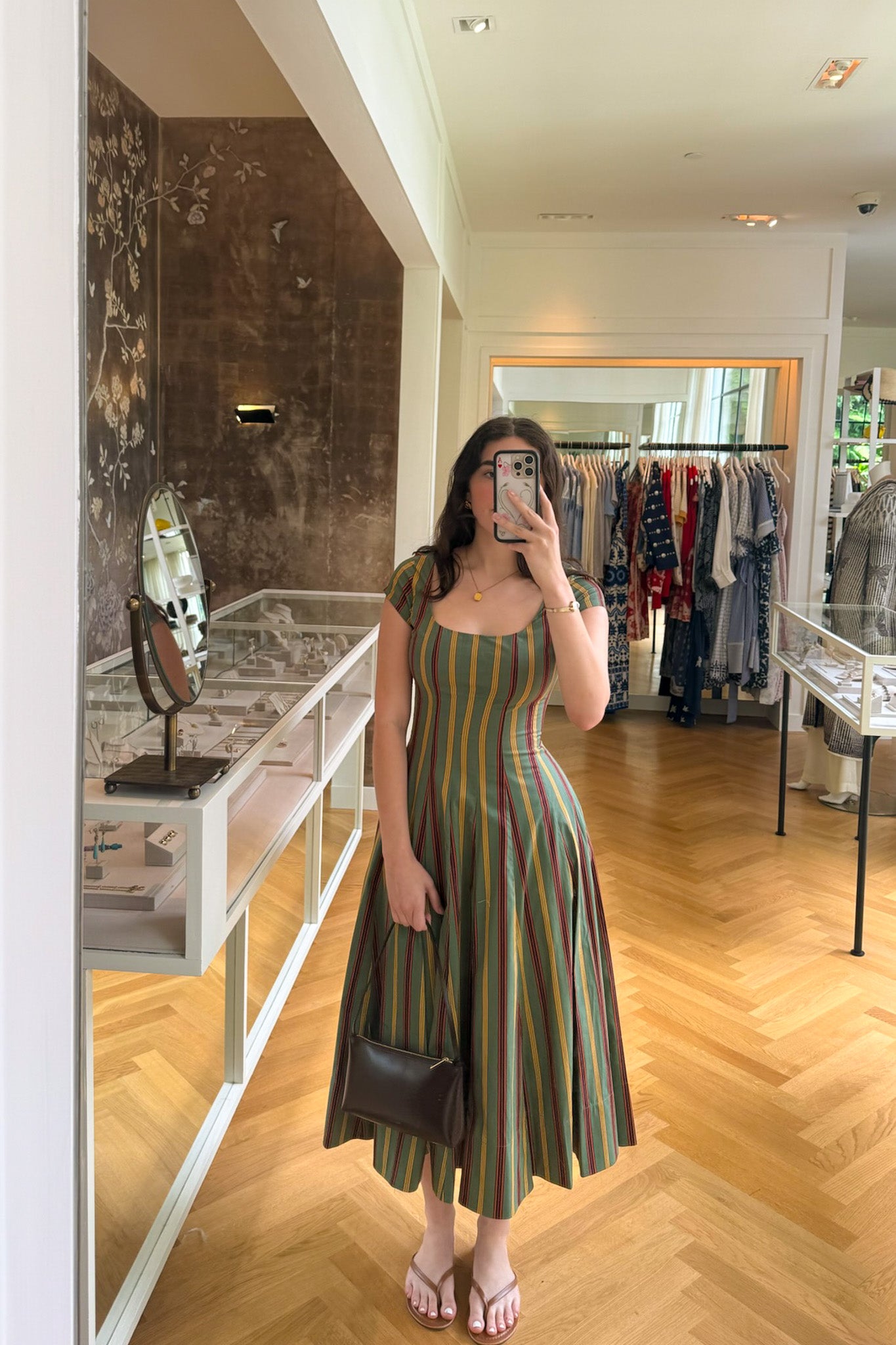 STAUD | SHORT SLEEVE WELLS DRESS