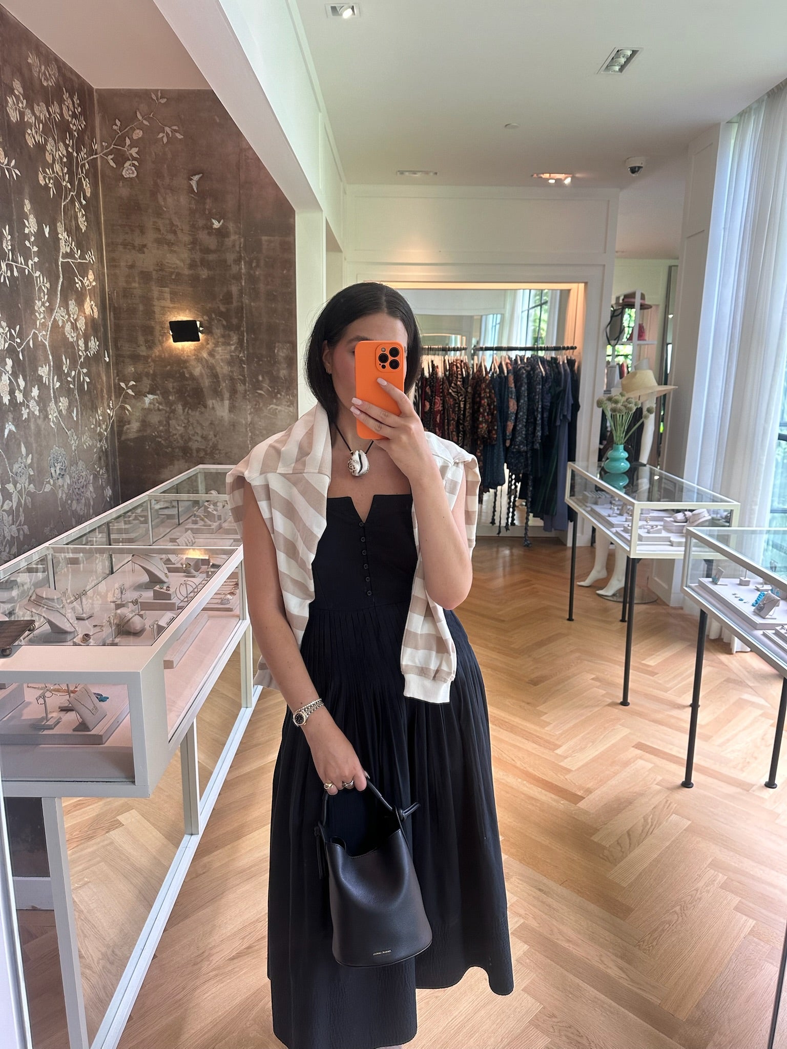 THE GREAT | SLEEVELESS DAY BREAK MIDI DRESS