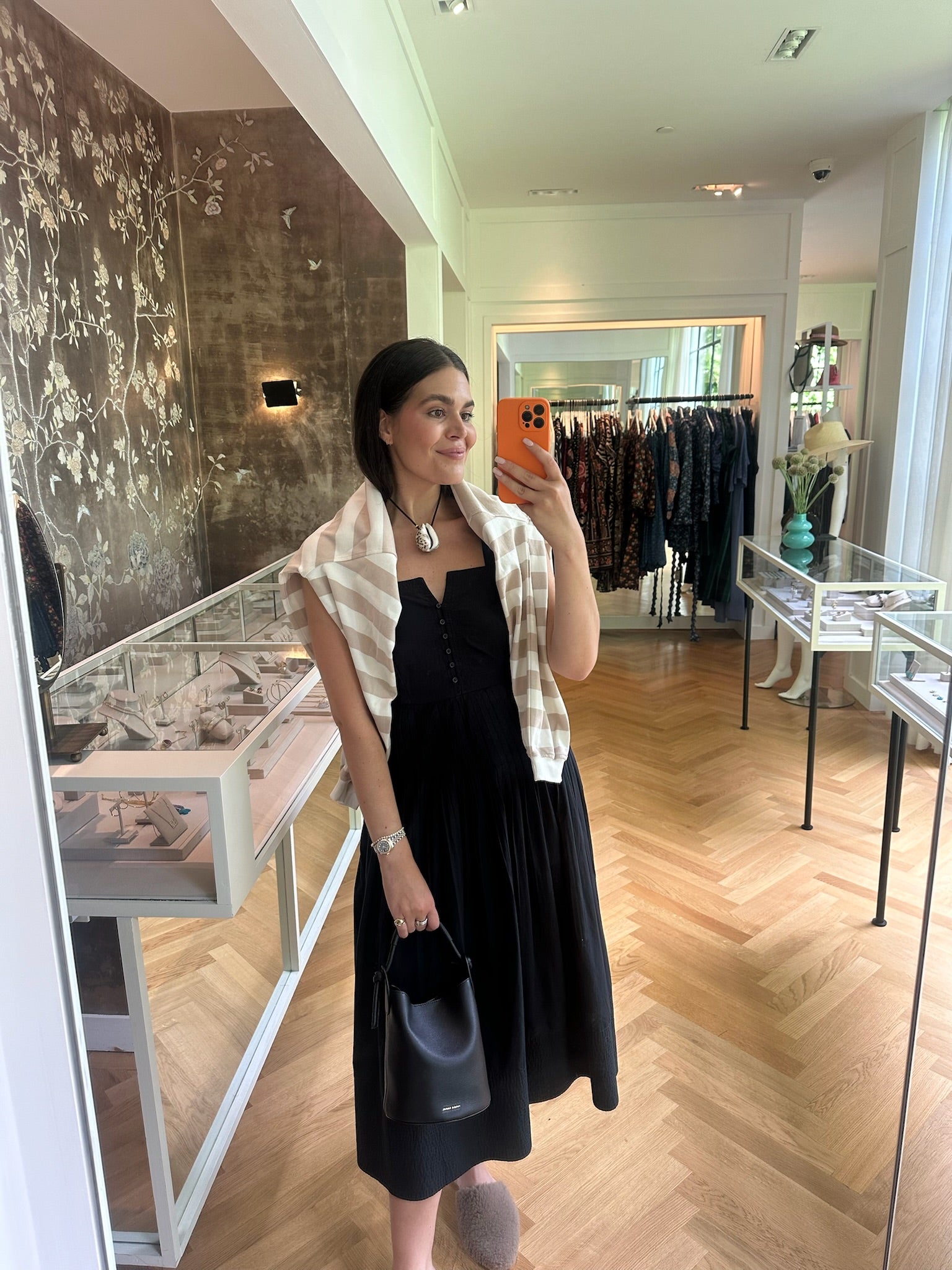 THE GREAT | SLEEVELESS DAY BREAK MIDI DRESS