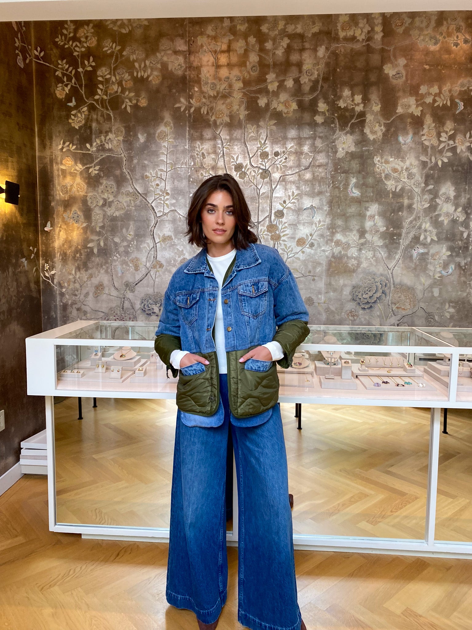 RENTRAYAGE | TRUCKER PUFFER JACKET