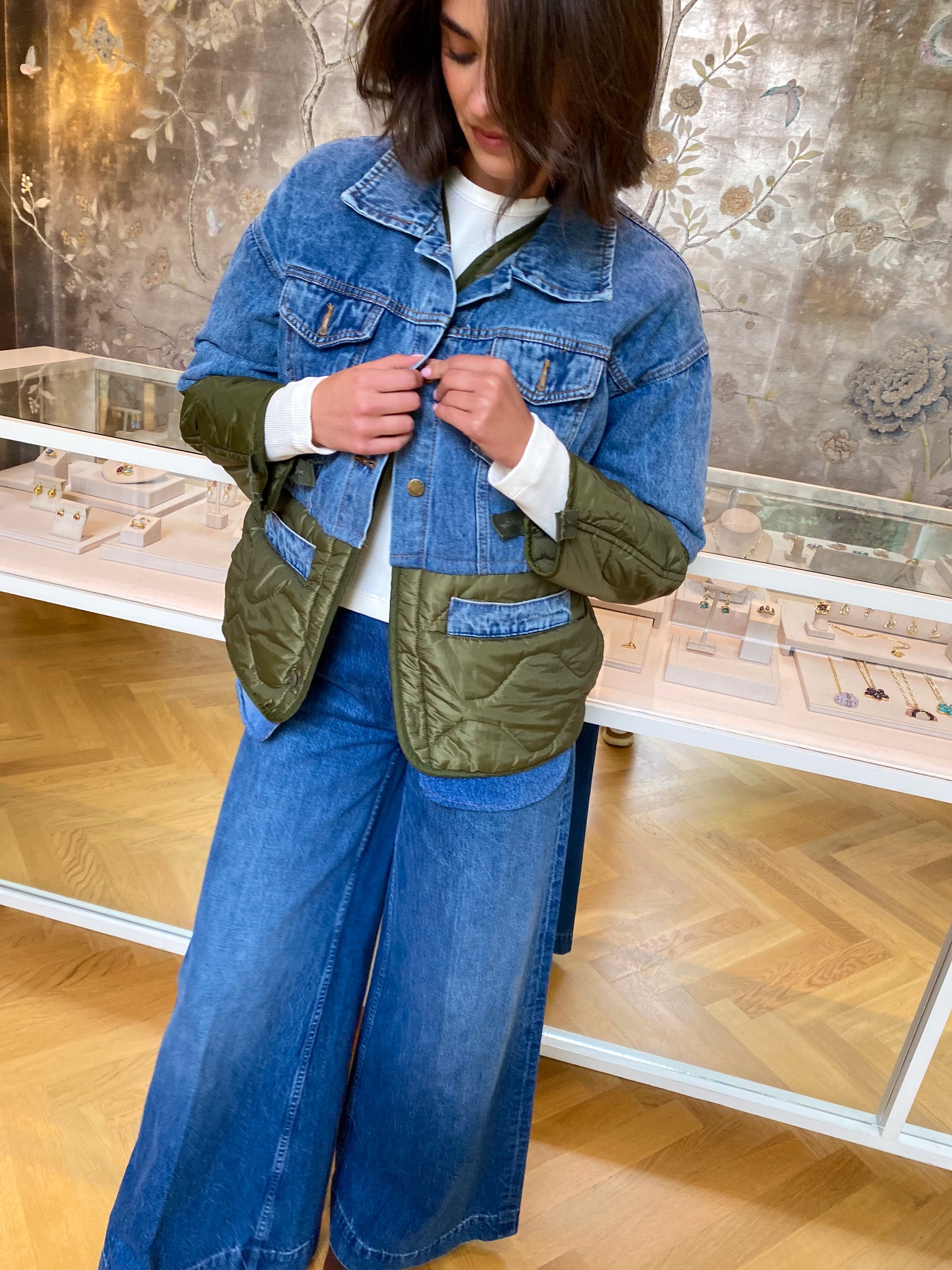 RENTRAYAGE | TRUCKER PUFFER JACKET