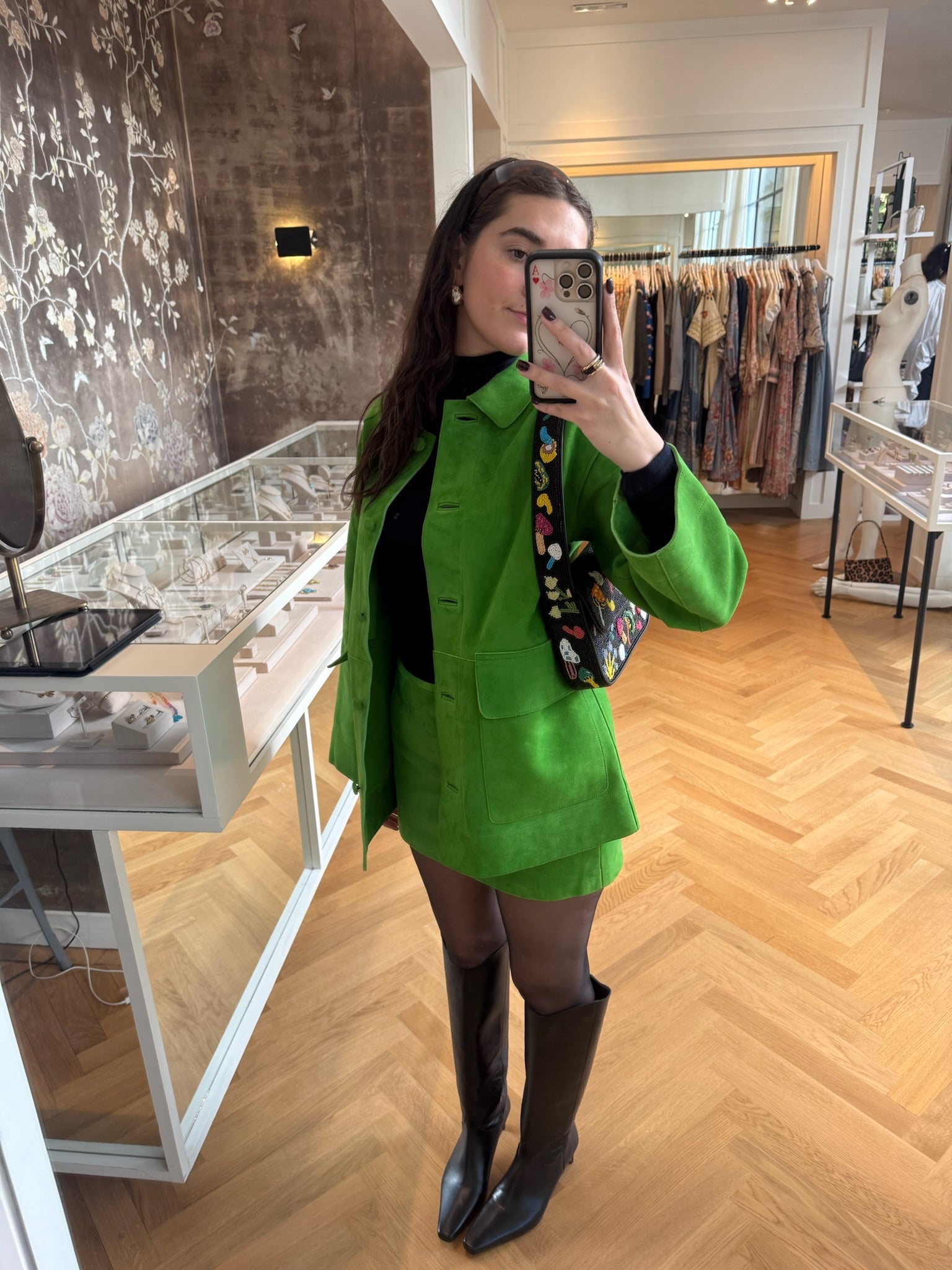 STAUD | CREST MINI SKIRT