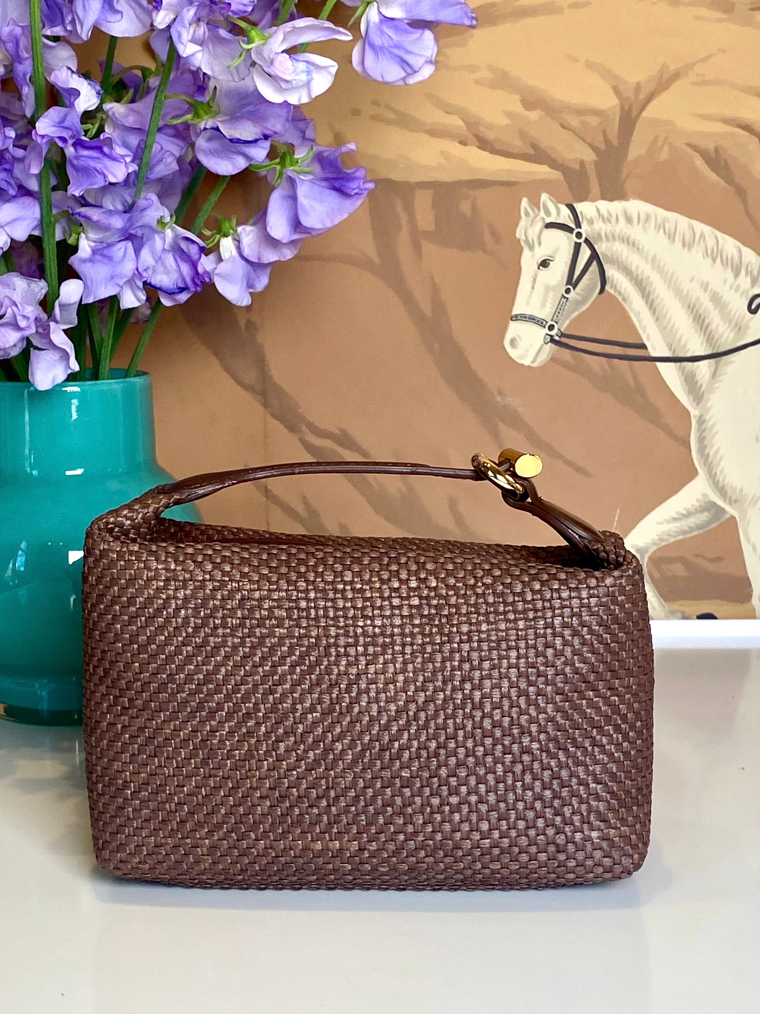 LIFFNER | RAFFIA PILLOW POUCH MICRO