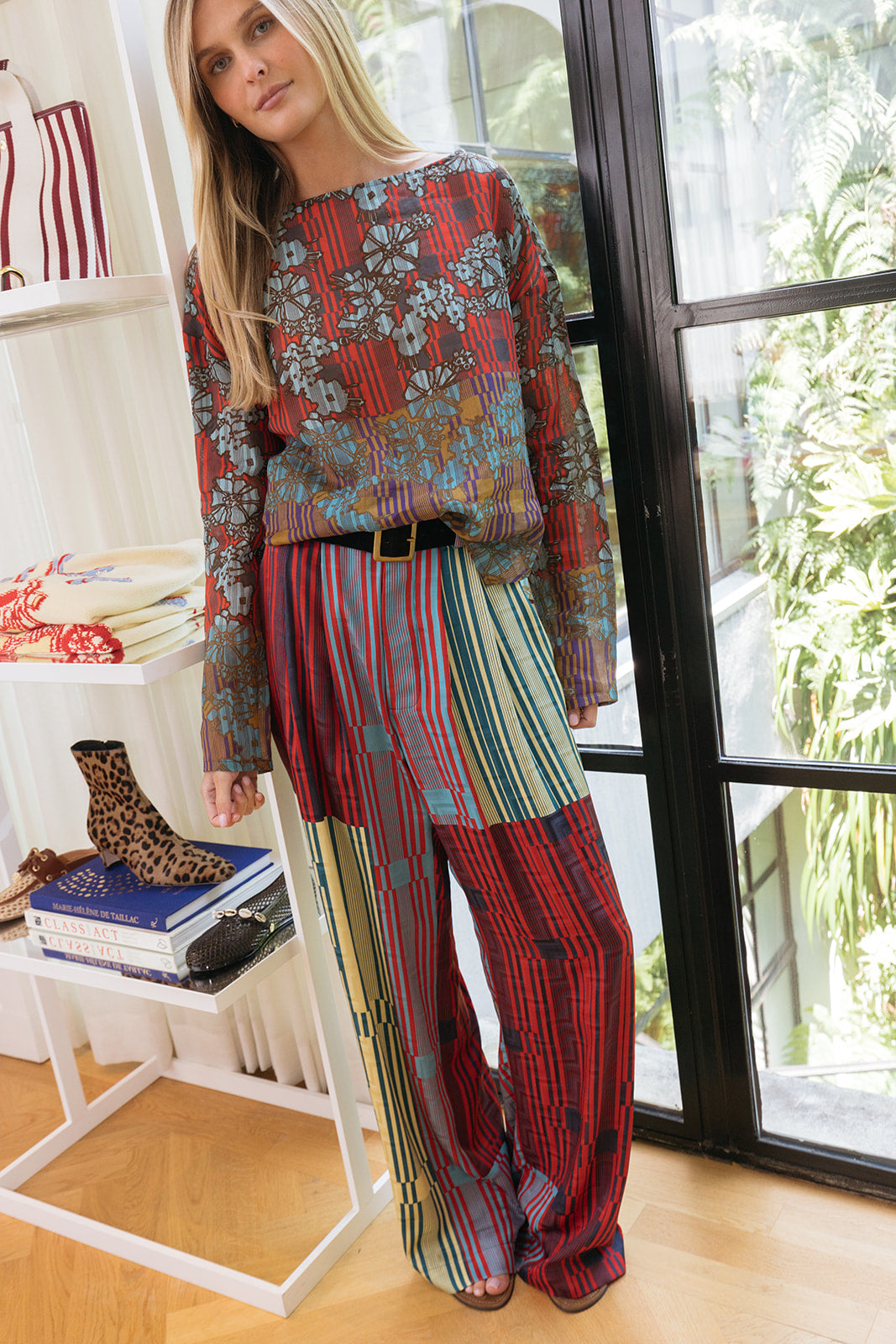 RACHEL COMEY | PORTVIEW SILK PRINTED PANT | WOMEN'S LUXURY DESIGNER CLOTHING, SHOES, HANDBAGS & JEWELRY | POOLESHOP CHARLOTTE, NC