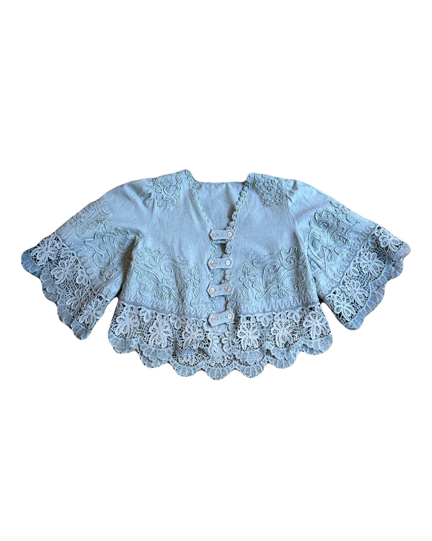 SEA NY | 3/4 SLEEVE IYLA SOUTACHE TOP