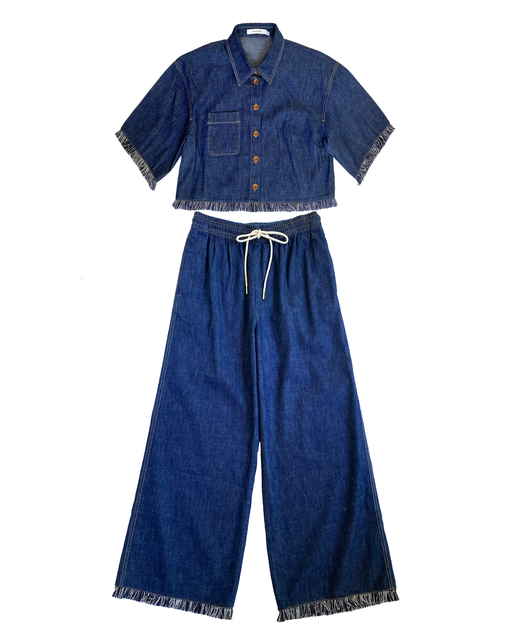ZIMMERMANN | RHIANNON FRINGE DENIM PANT