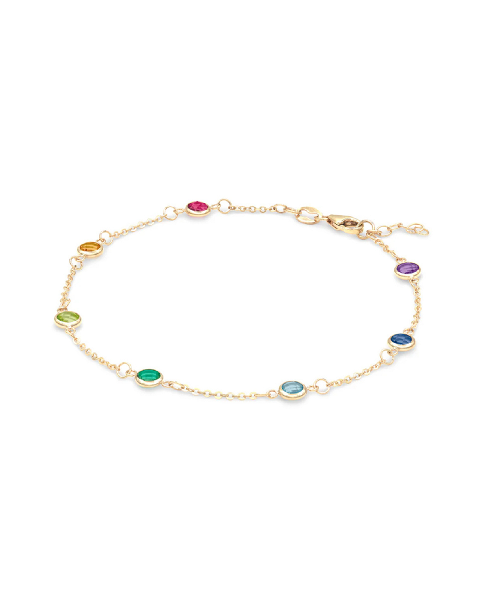 HENRI NOEL | RAINBOW SAPPHIRE DIAMOND BY THE INCH BRACELET