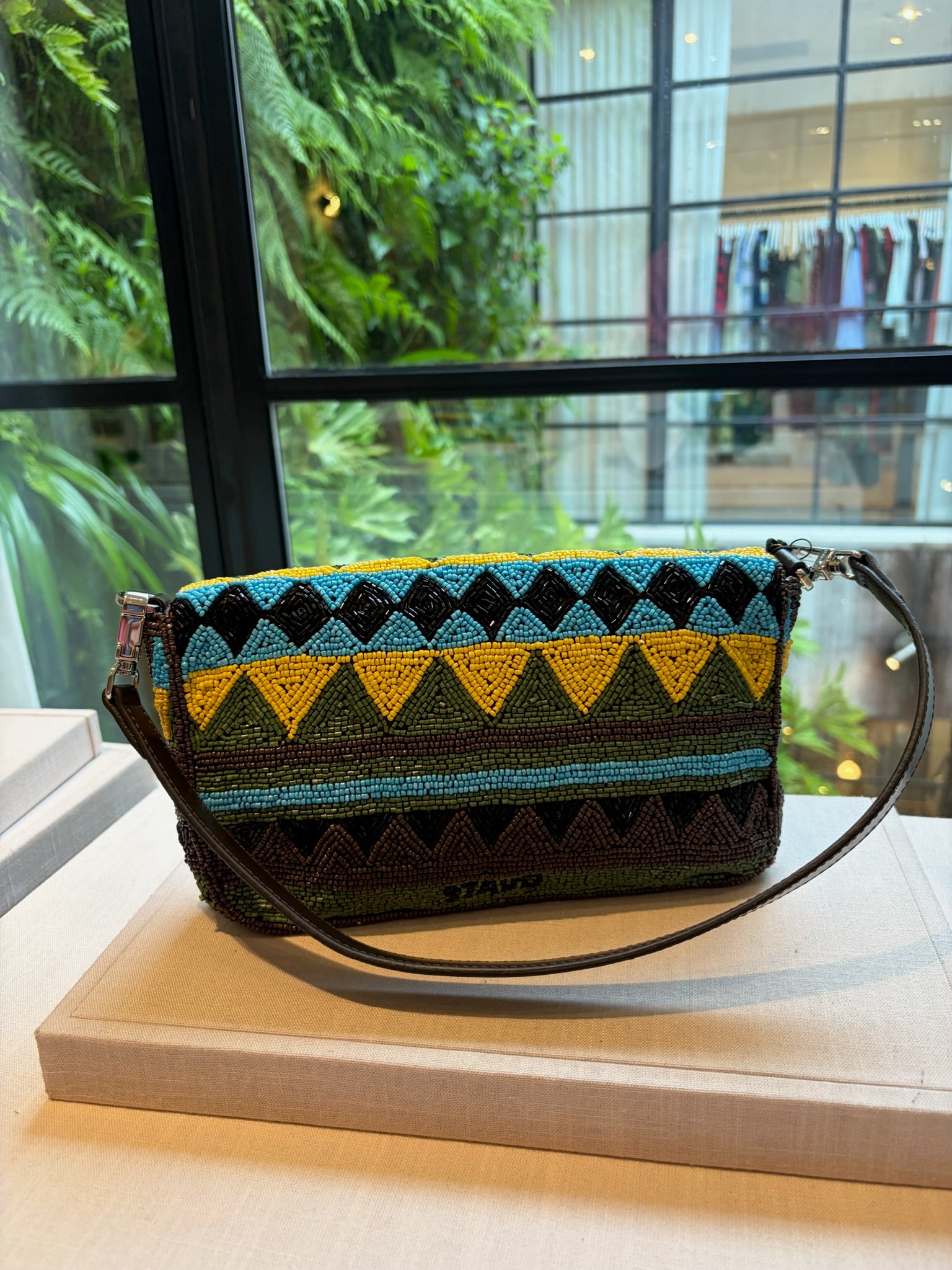 STAUD | TIMMY BEADED CONVERTIBLE SHOULDER BAG | WOMEN'S LUXURY DESIGNER CLOTHING, JEWELRY & ACCESSORIES | POOLE SHOP CHARLOTTE, NC