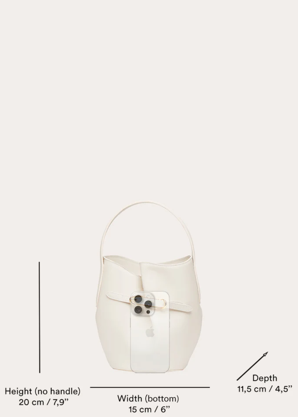 LIFFNER | BELTED BUCKET BAG MINI