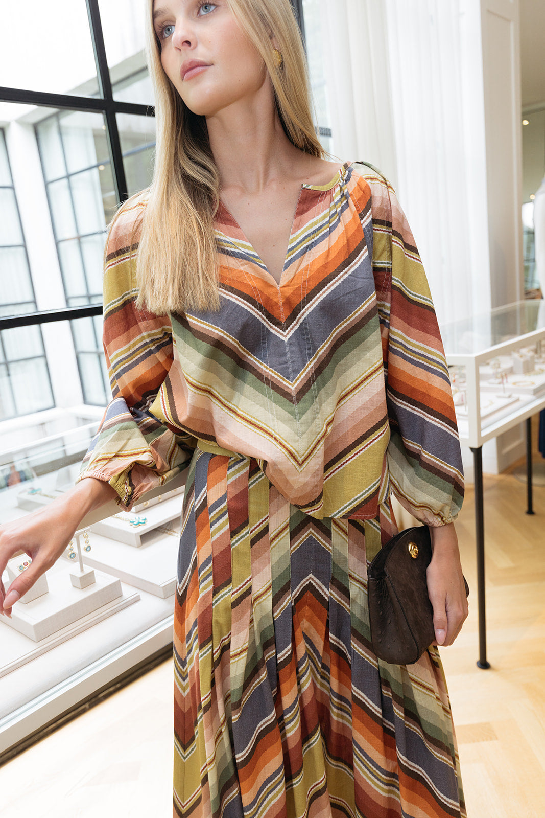 THE GREAT | PRINTED SEAMED BODEGA TOP