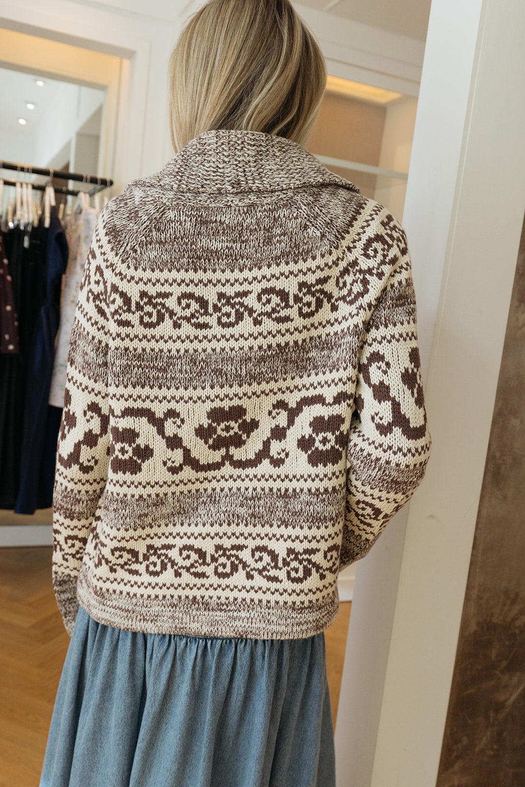 THE GREAT | NORDIC FLOWER CARDIGAN | WOMEN'S LUXURY DESIGNER CLOTHING, SHOES, HANDBAGS & JEWELRY | POOLESHOP CHARLOTTE, NC