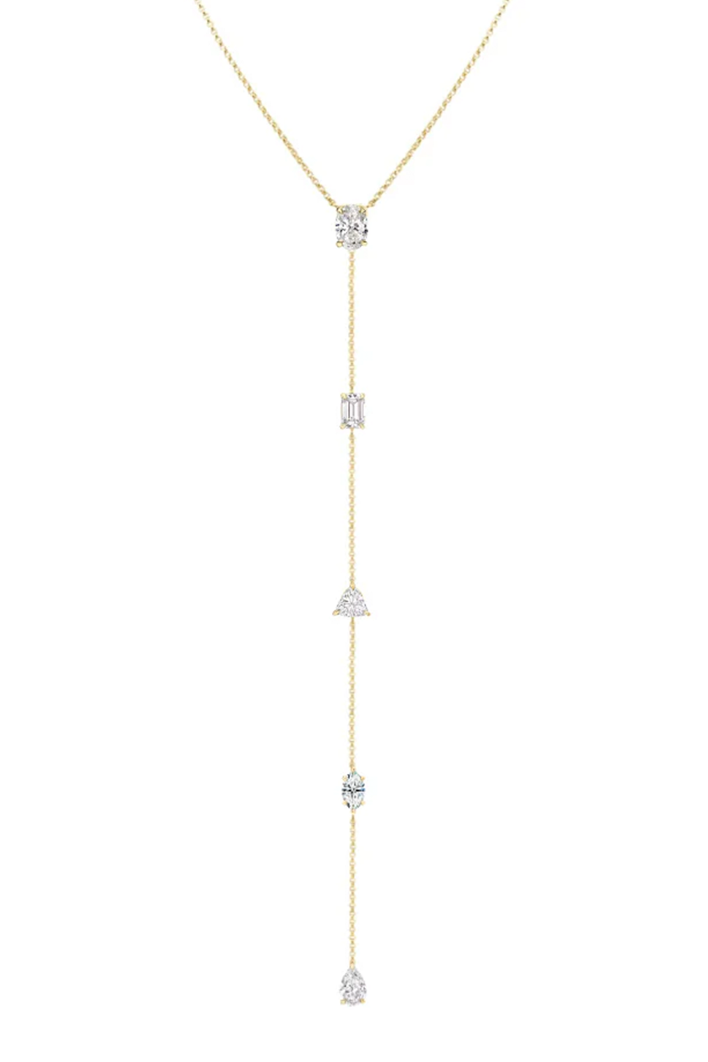 HENRI NÖEL | ALTERNATING FANCY SHAPE DIAMOND LARIAT