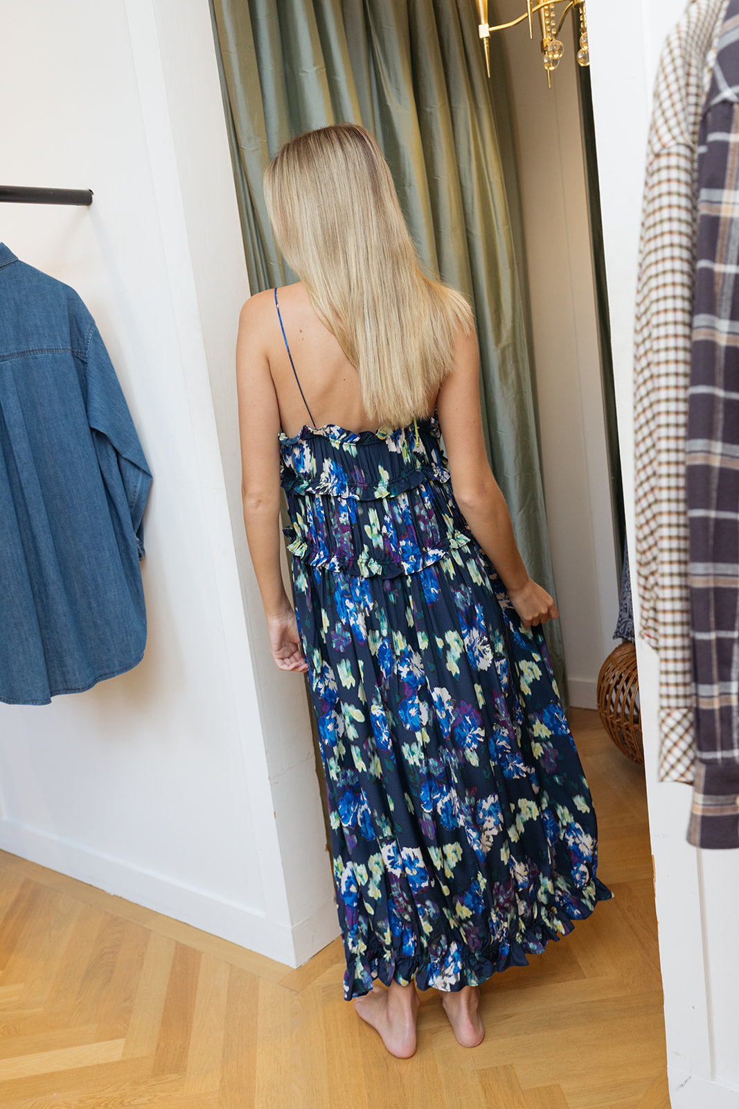 ULLA JOHNSON | CLOVE CAMI SILK PRINTED DRESS