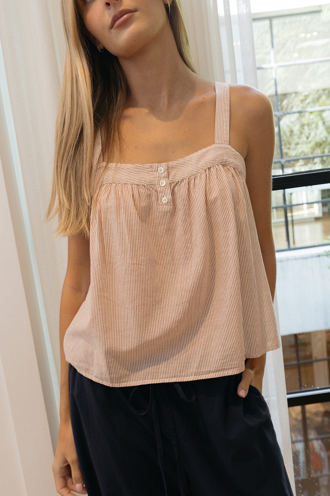 XIRENA | STRIPED MARYN TOP | WOMEN'S LUXURY DESIGNER CLOTHING, SHOES, HANDBAGS & JEWELRY | POOLESHOP CHARLOTTE, NC