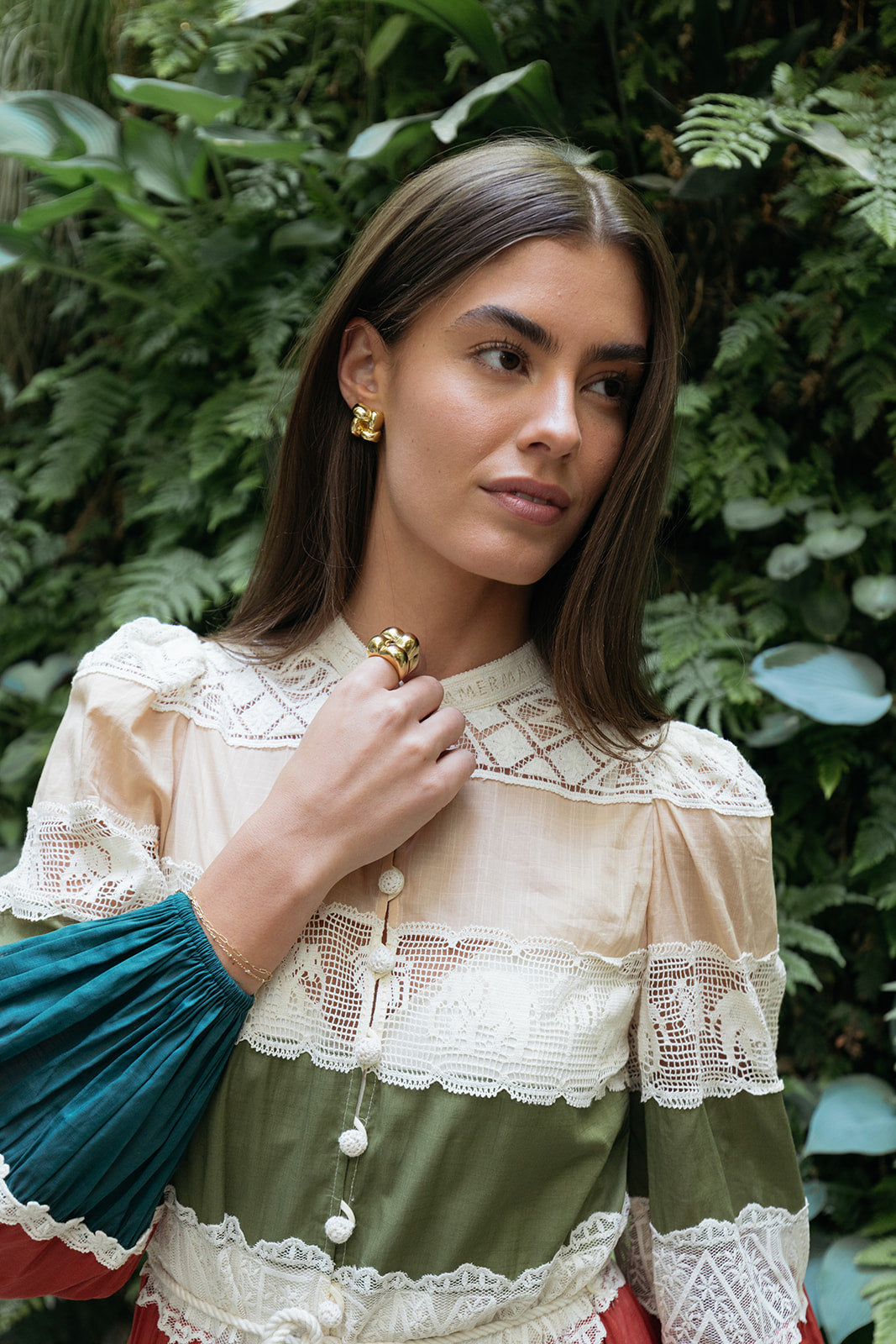 ZIMMERMANN | INDRA LACE STRIPE MAXI DRESS | WOMEN'S LUXURY DESIGNER CLOTHING, SHOES, HANDBAGS & JEWELRY | POOLESHOP CHARLOTTE, NC