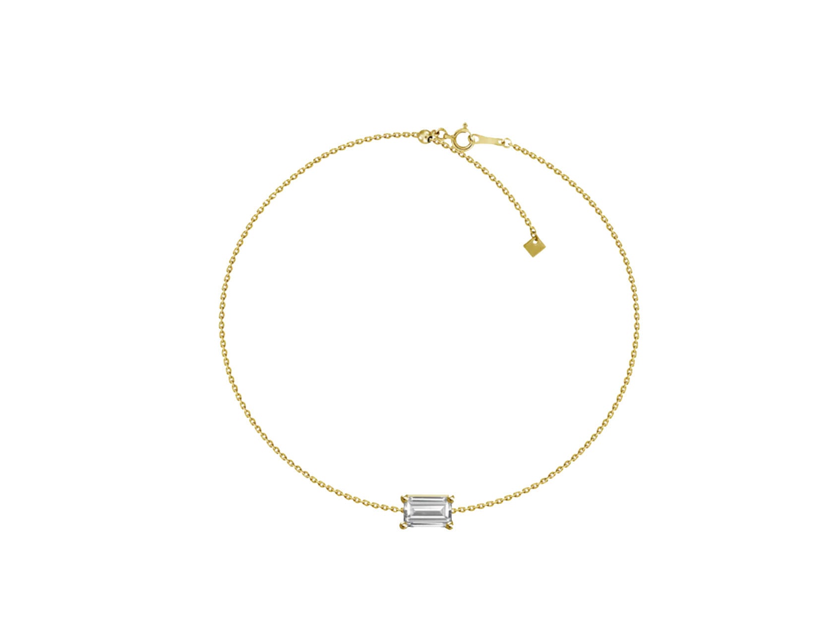 HENRI NOEL | EMERALD-CUT DIAMOND BRACELET