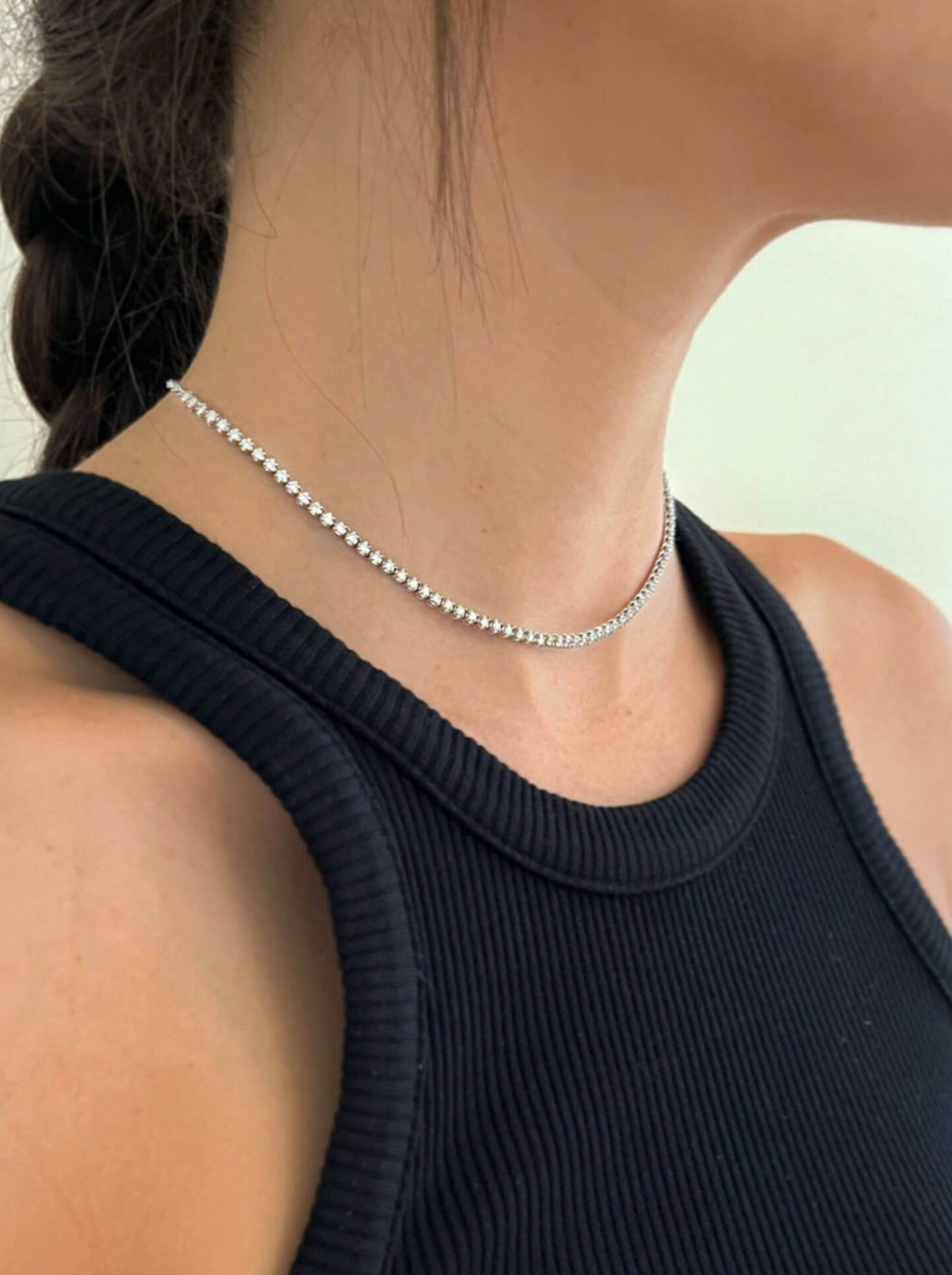 HENRI NOEL | PETITE DIAMOND TENNIS NECKLACE