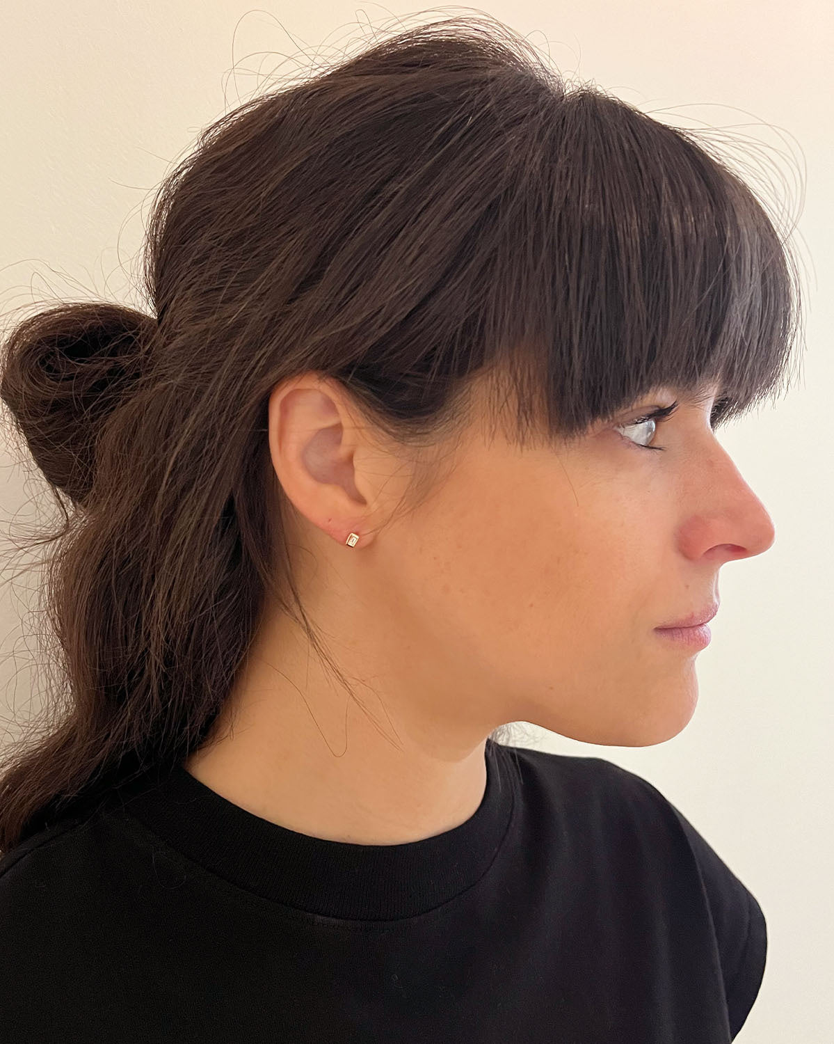 Baguette Bezel Studs